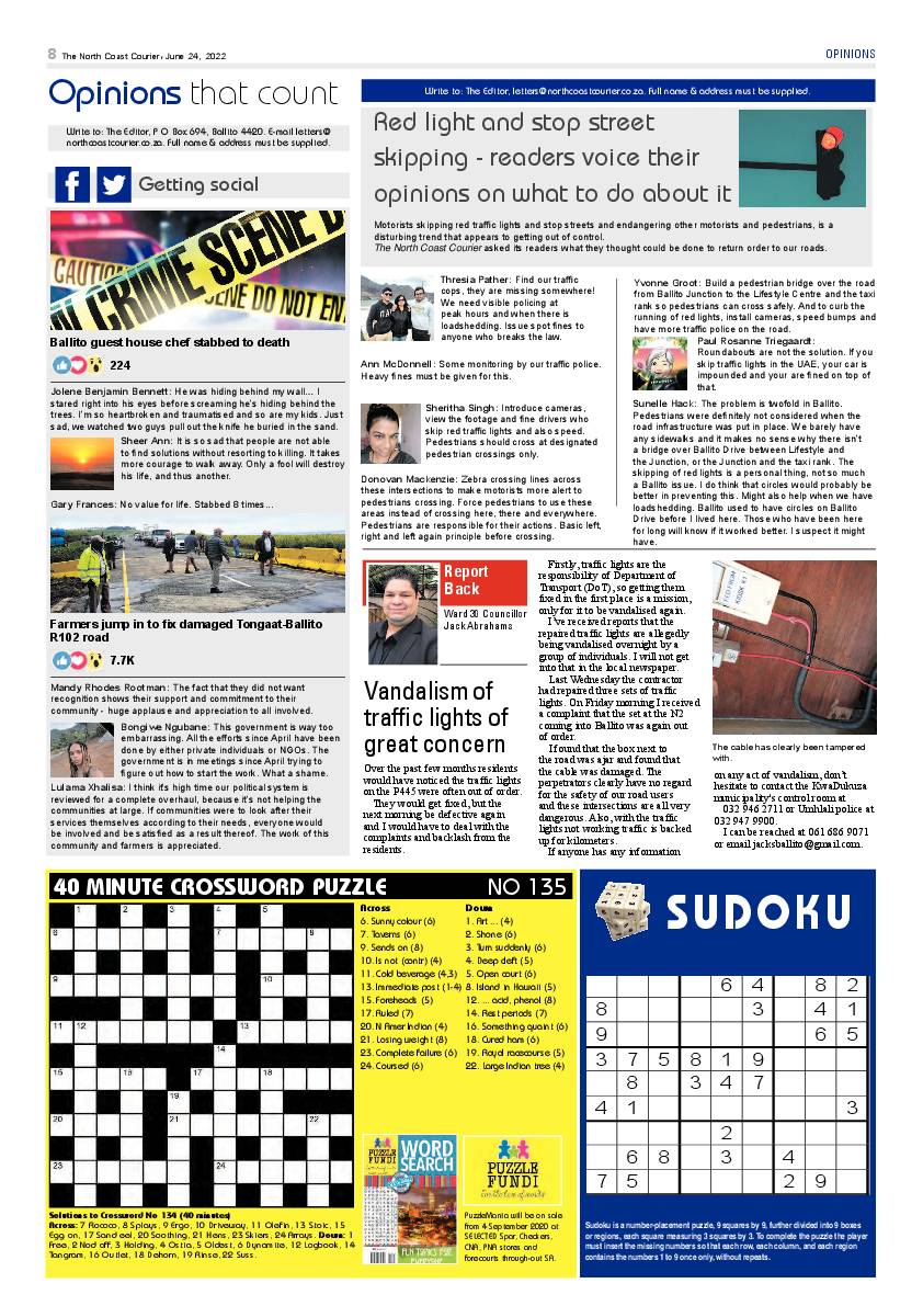 North Coast Courier 24 June 2022 page 8