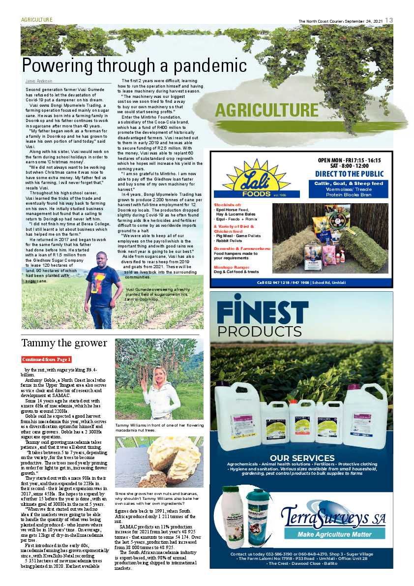 North Coast Courier 24 September 2021 page 13