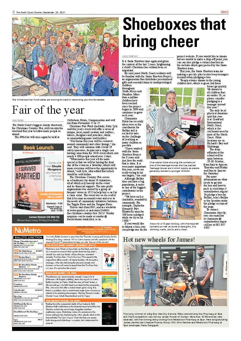 North Coast Courier 24 September 2021 page 4