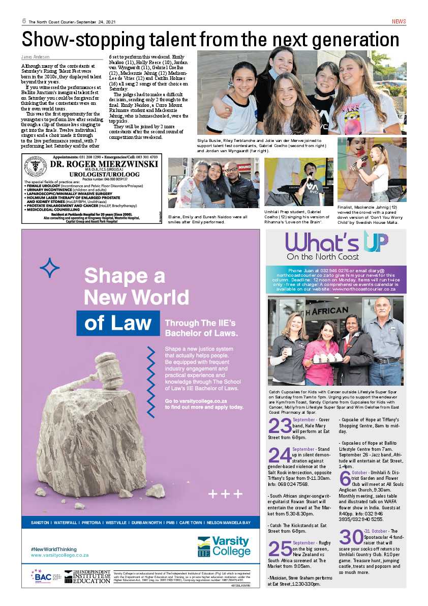 North Coast Courier 24 September 2021 page 6