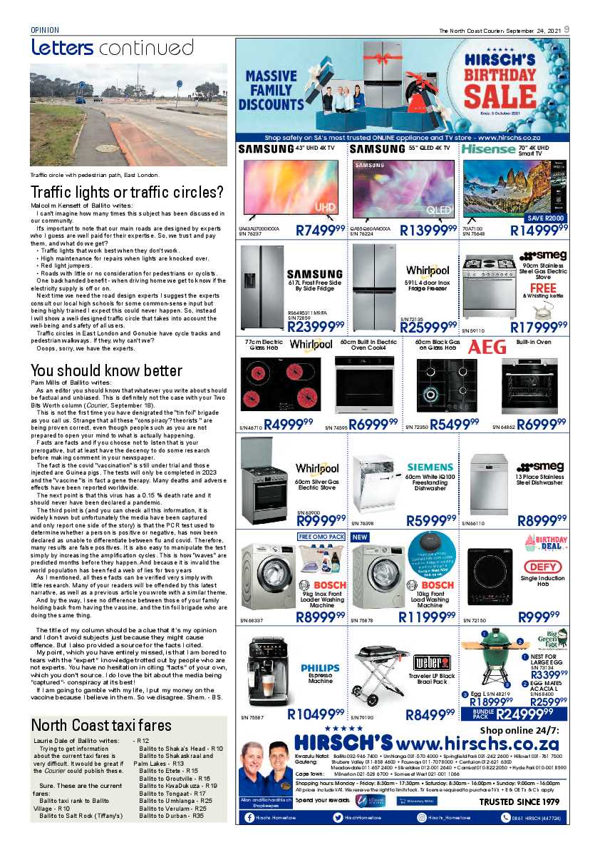 North Coast Courier 24 September 2021 page 9