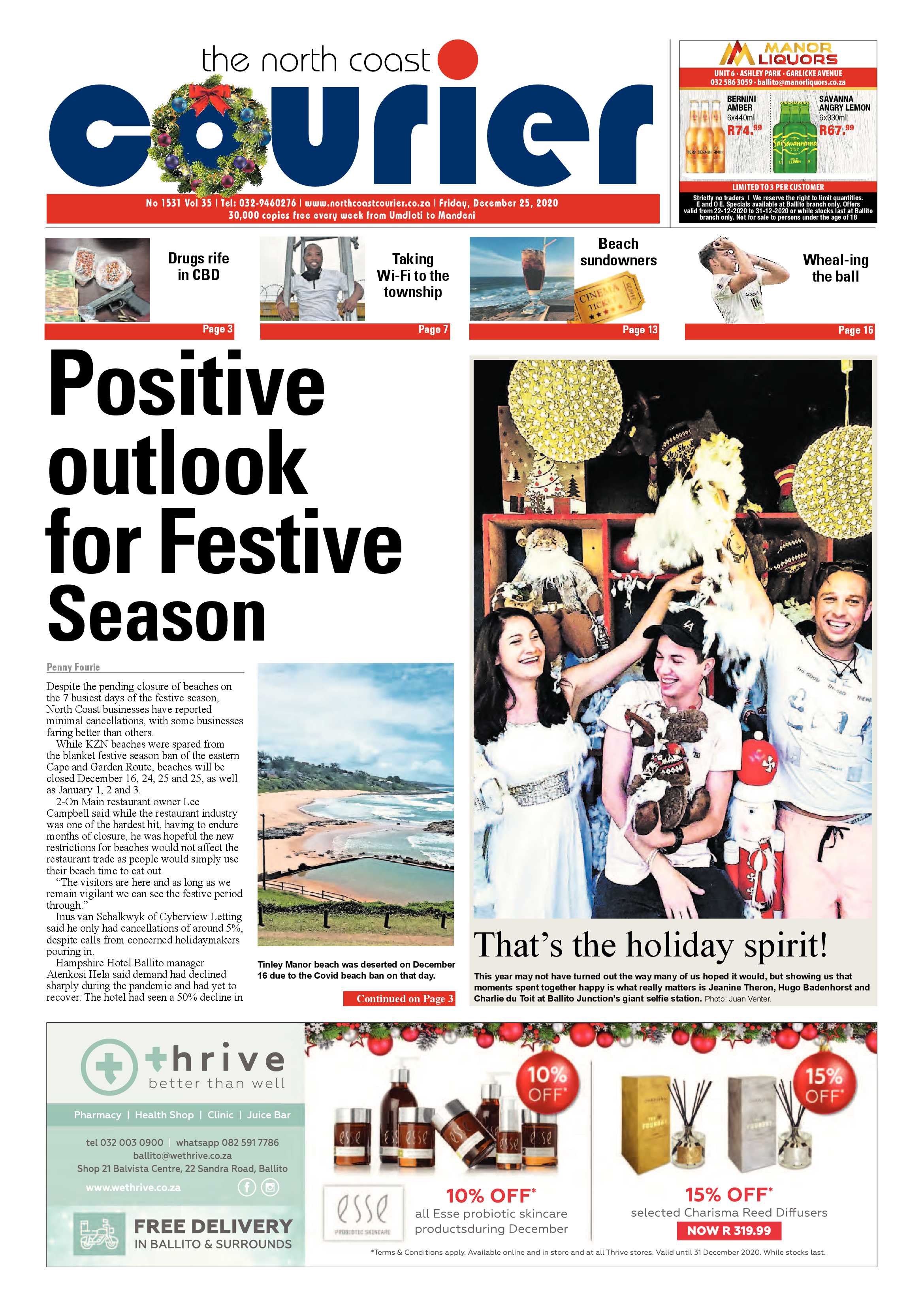 North Coast Courier 25 December 2020 page 1