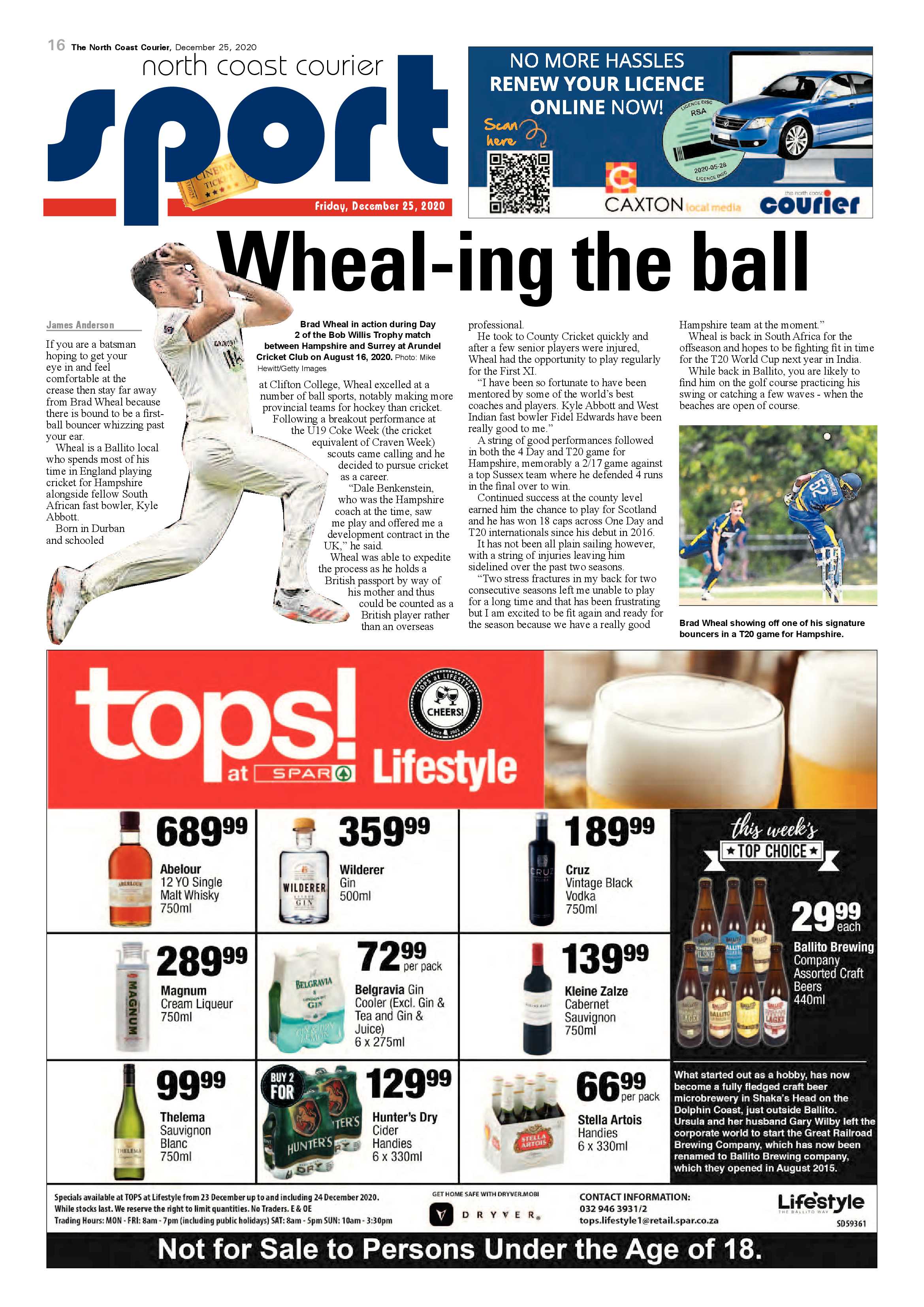 North Coast Courier 25 December 2020 page 16