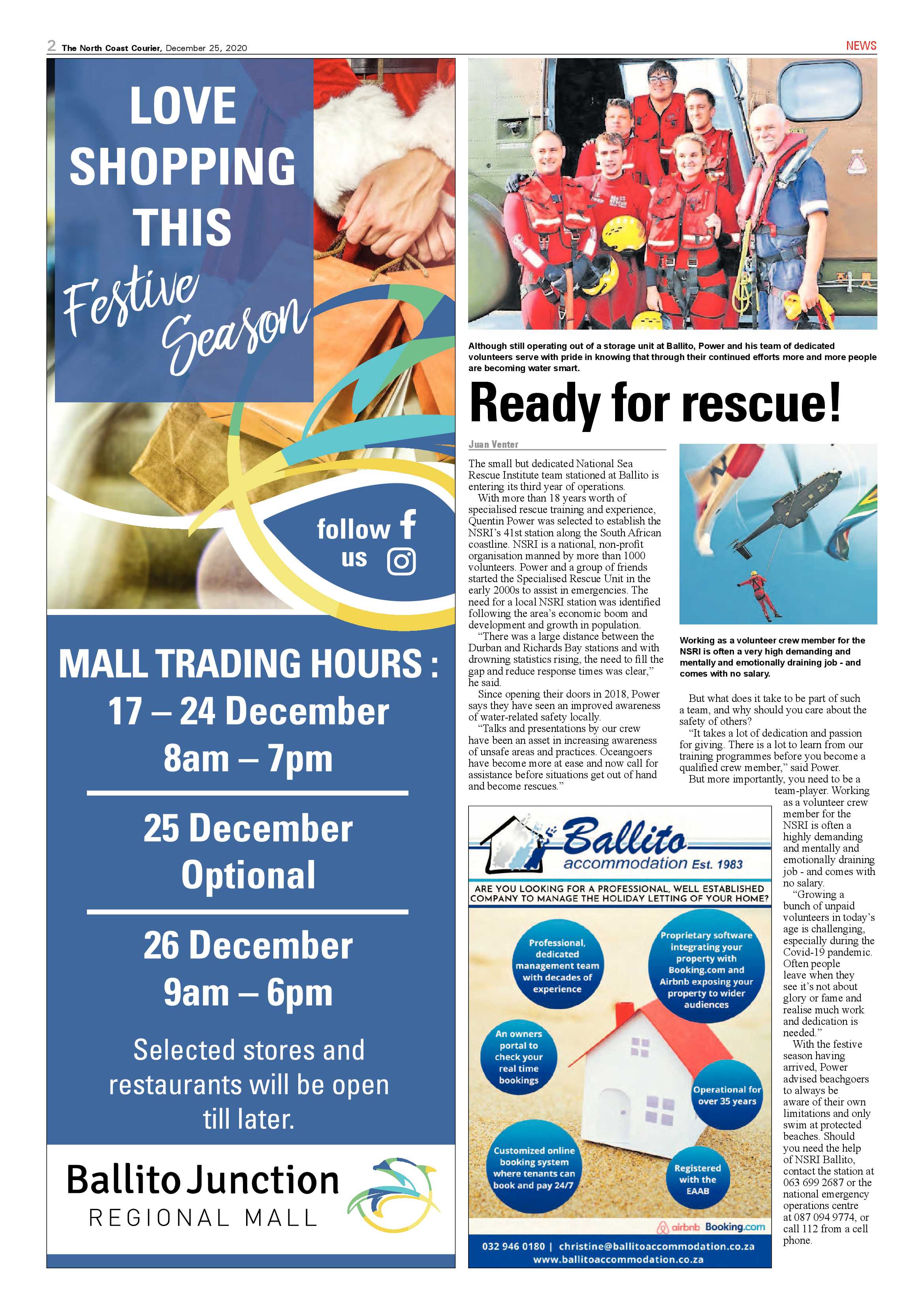 North Coast Courier 25 December 2020 page 2