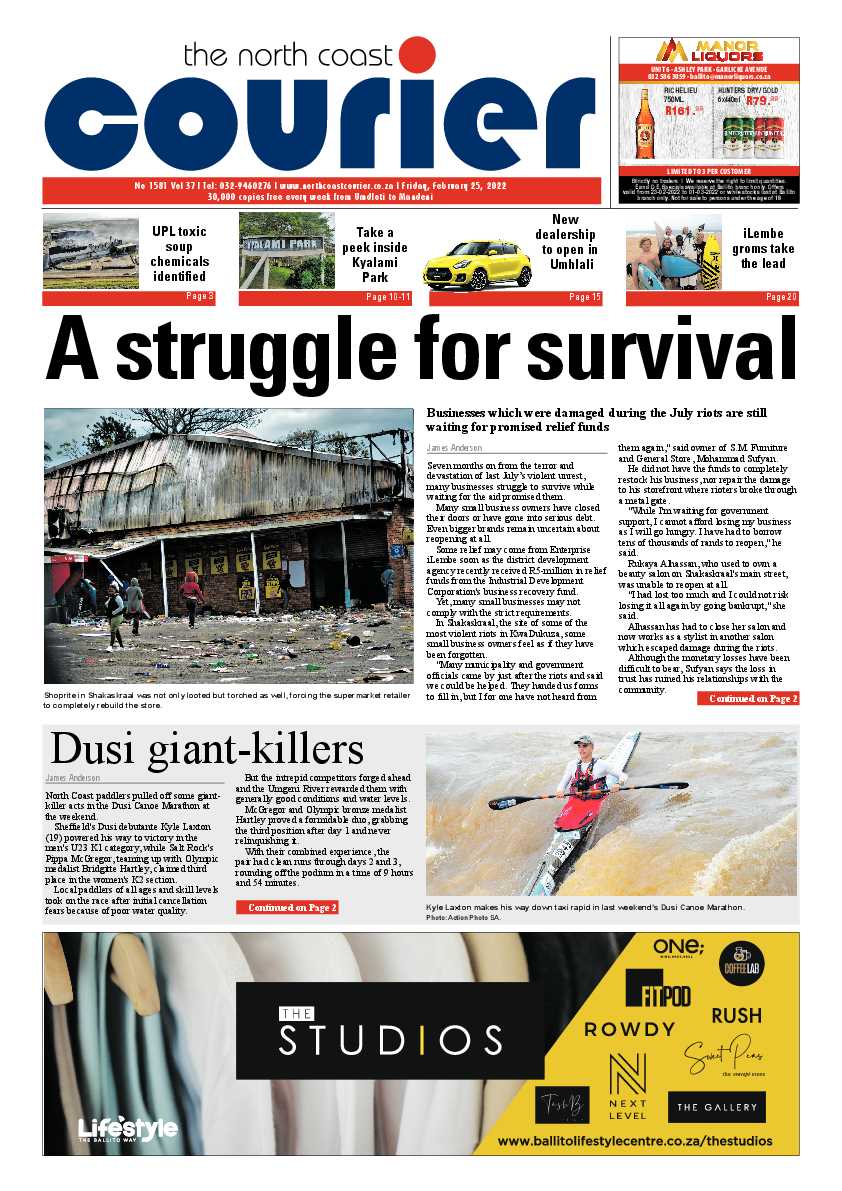 North Coast Courier 25 February 2022 page 1