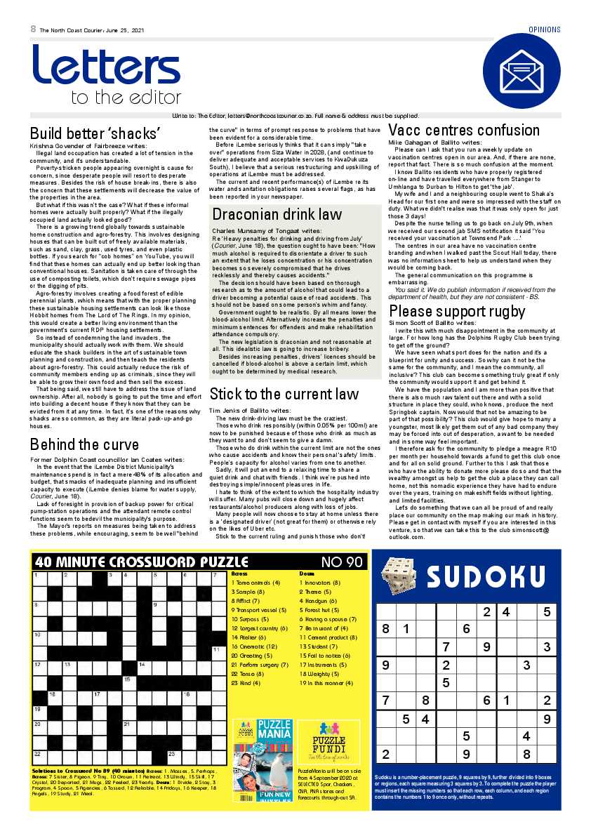 North Coast Courier 25 June 2021 page 8