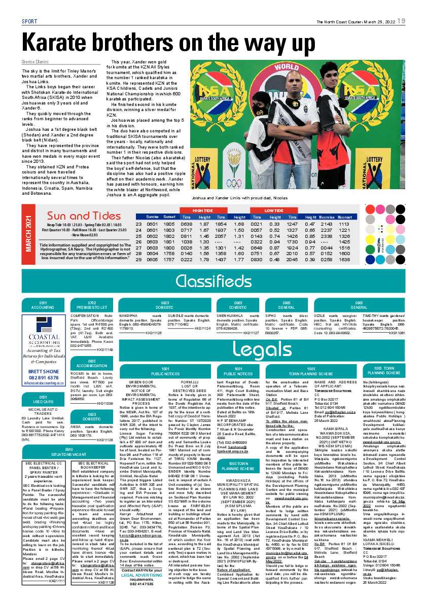North Coast Courier 25 March 2022 page 19