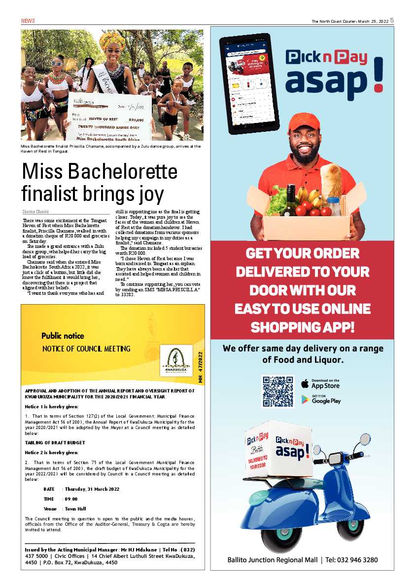 North Coast Courier 25 March 2022 page 5