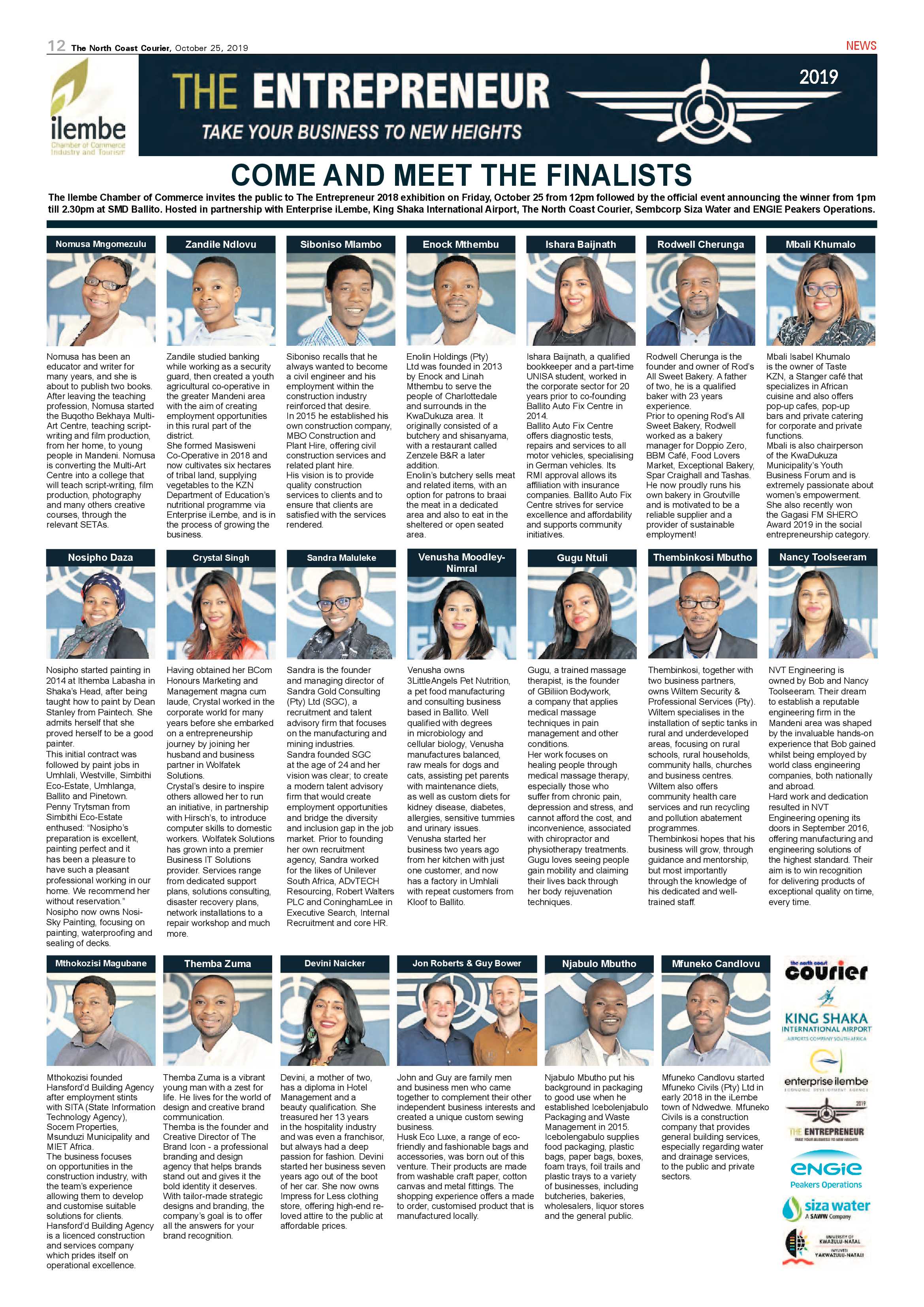 North Coast Courier 25 October 2019 page 12