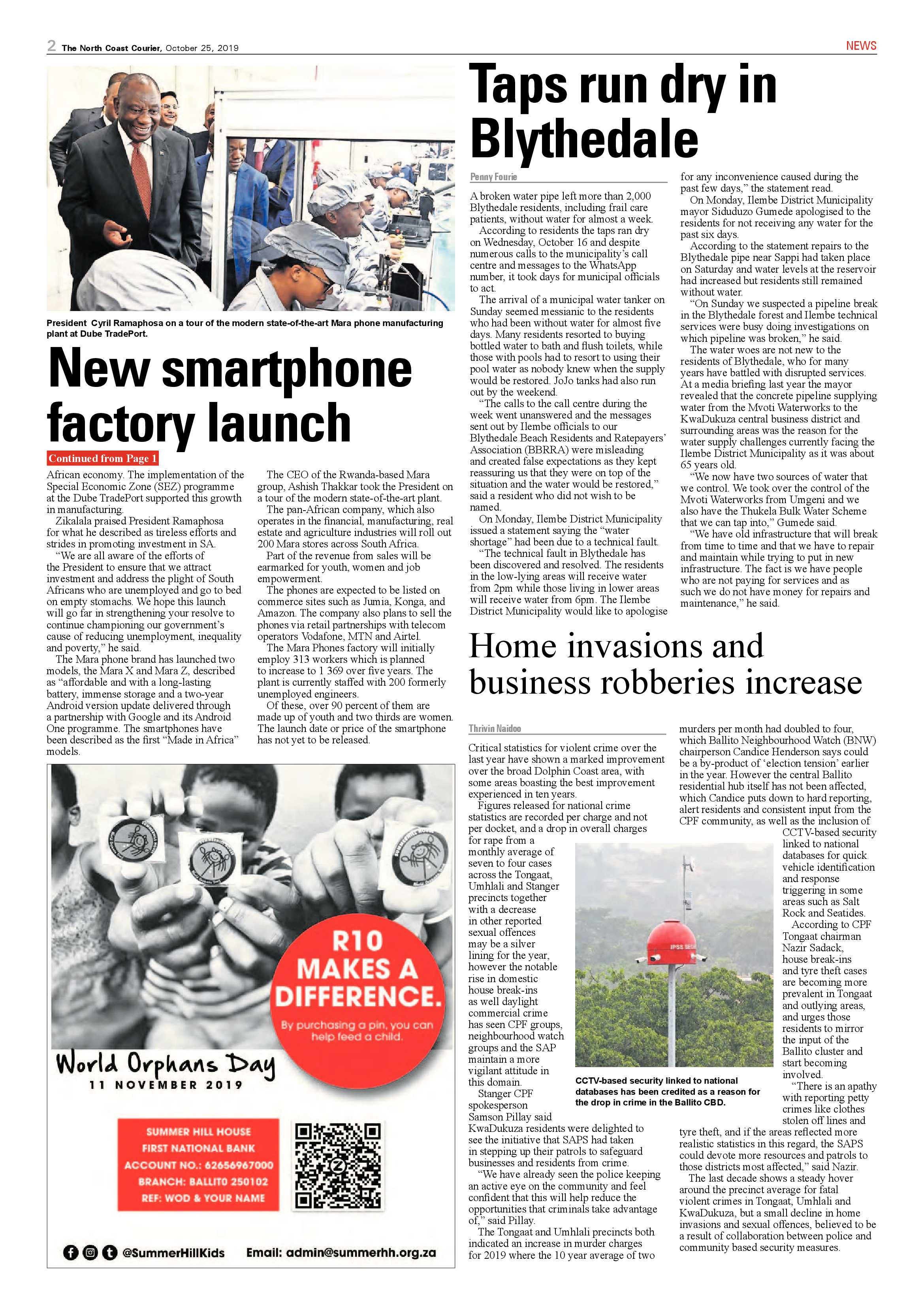 North Coast Courier 25 October 2019 page 2