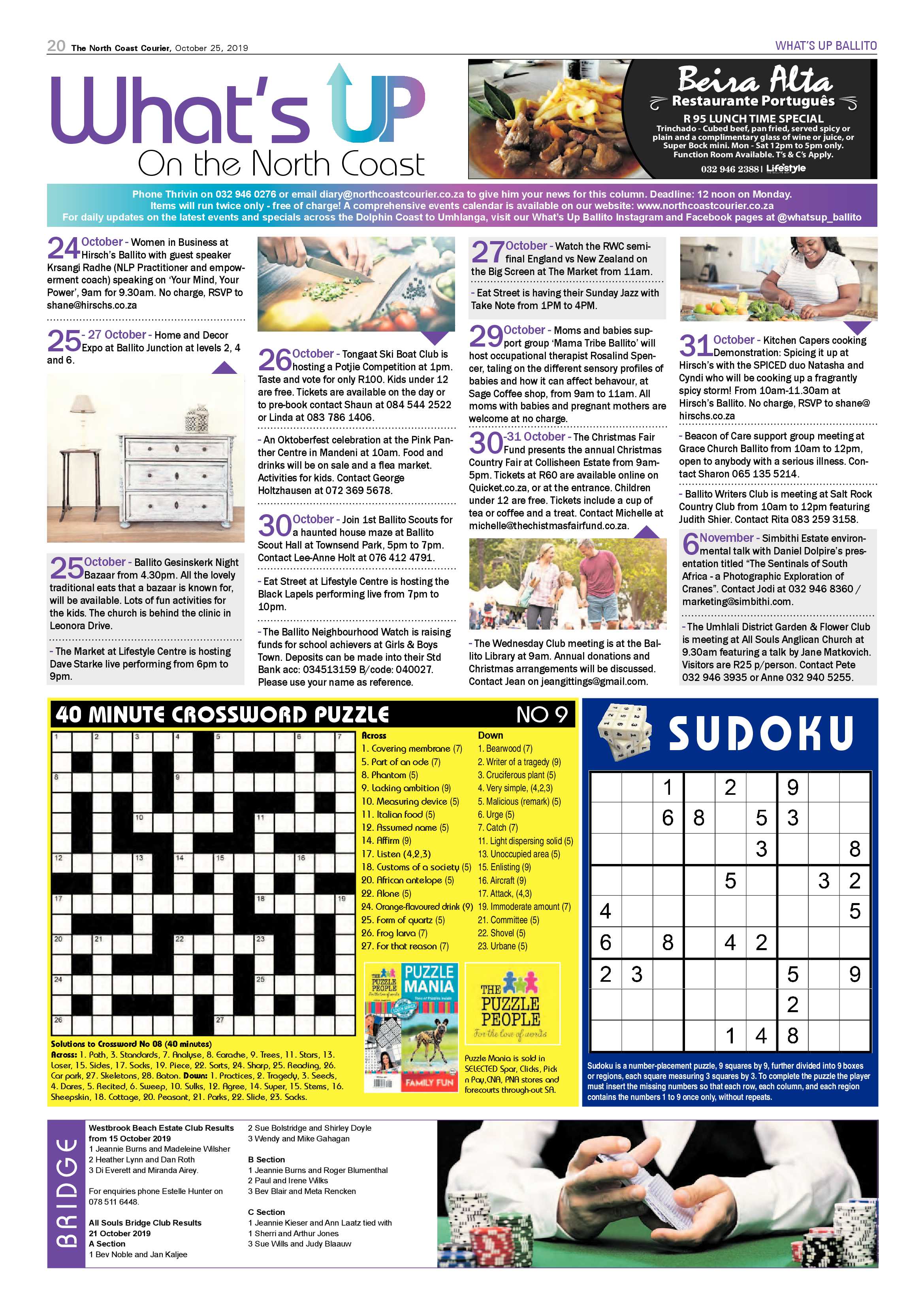 North Coast Courier 25 October 2019 page 20