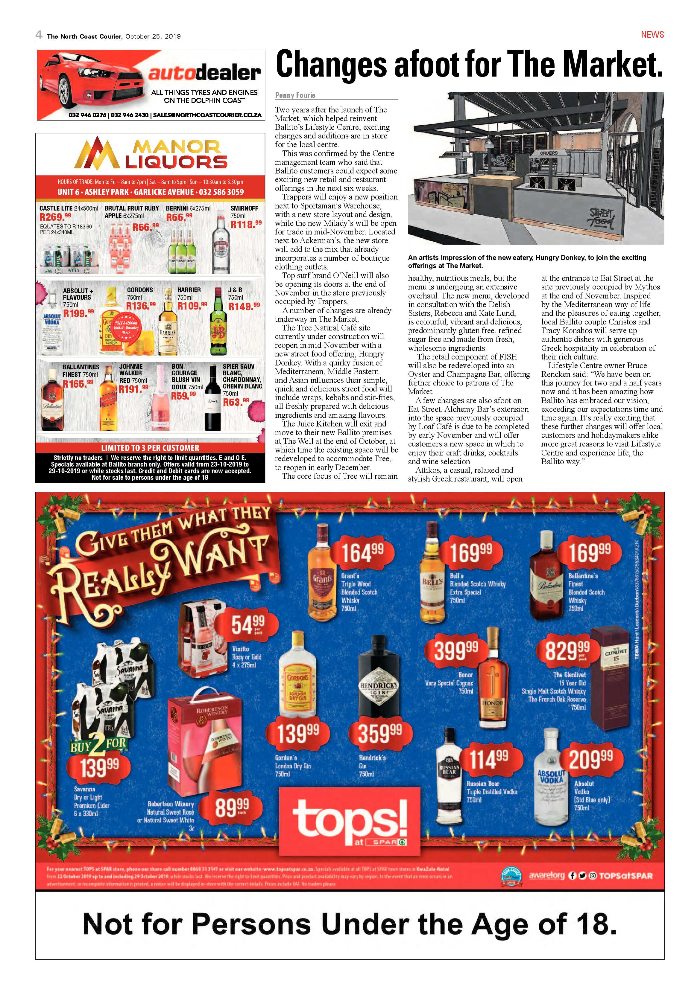 North Coast Courier 25 October 2019 page 4