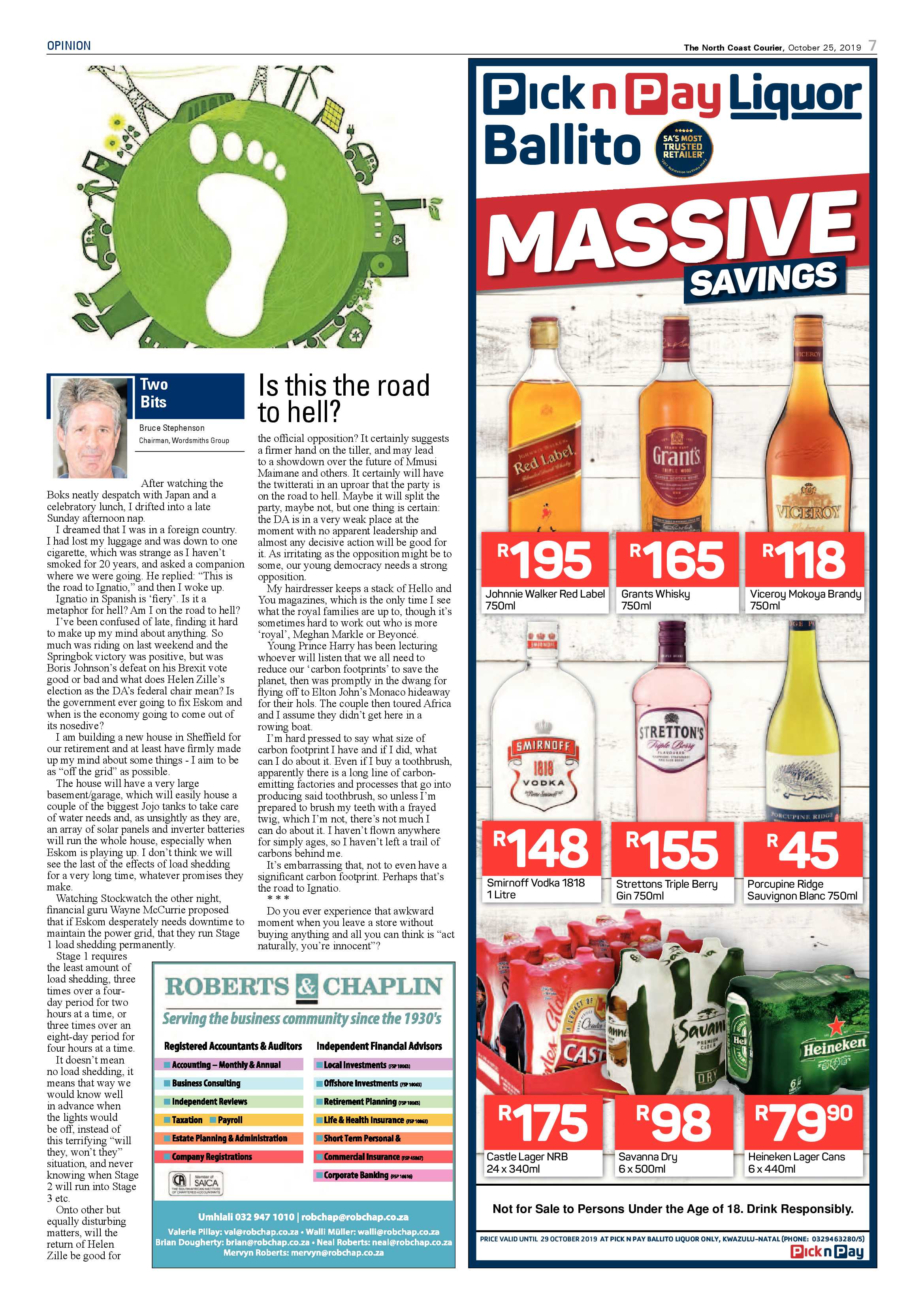 North Coast Courier 25 October 2019 page 7
