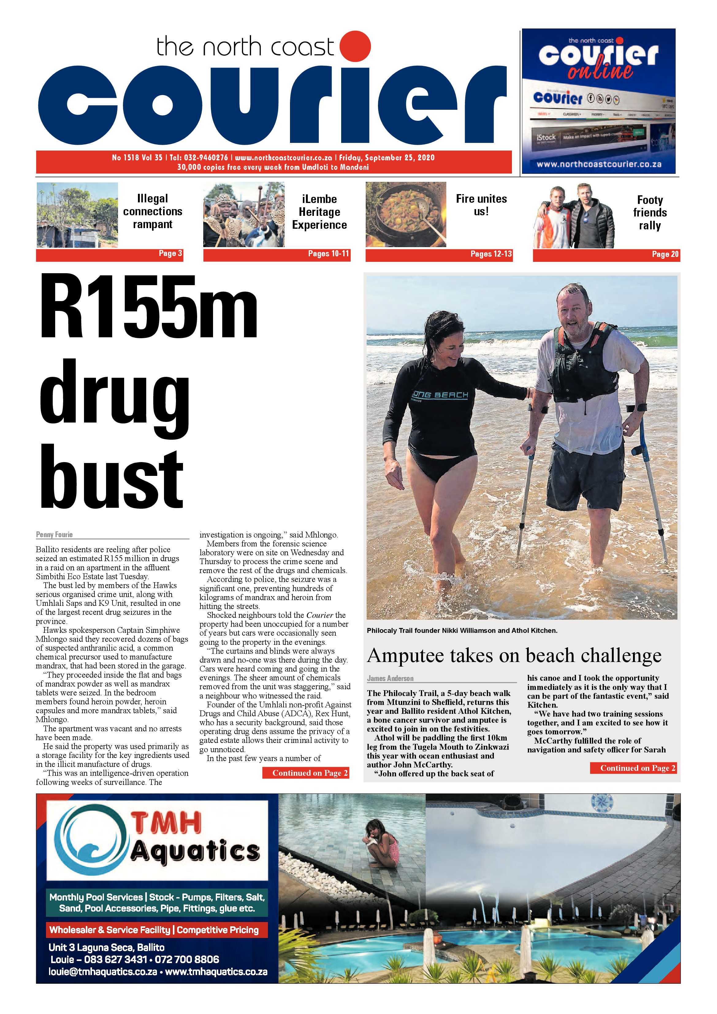 North Coast Courier 25 September 2020 page 1