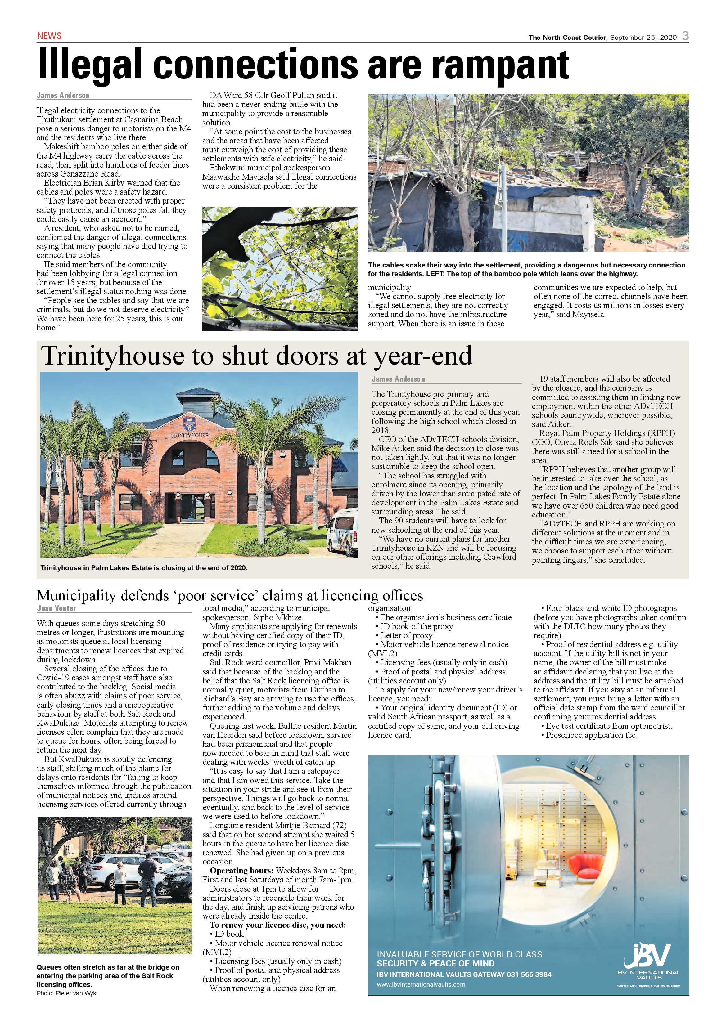North Coast Courier 25 September 2020 page 3