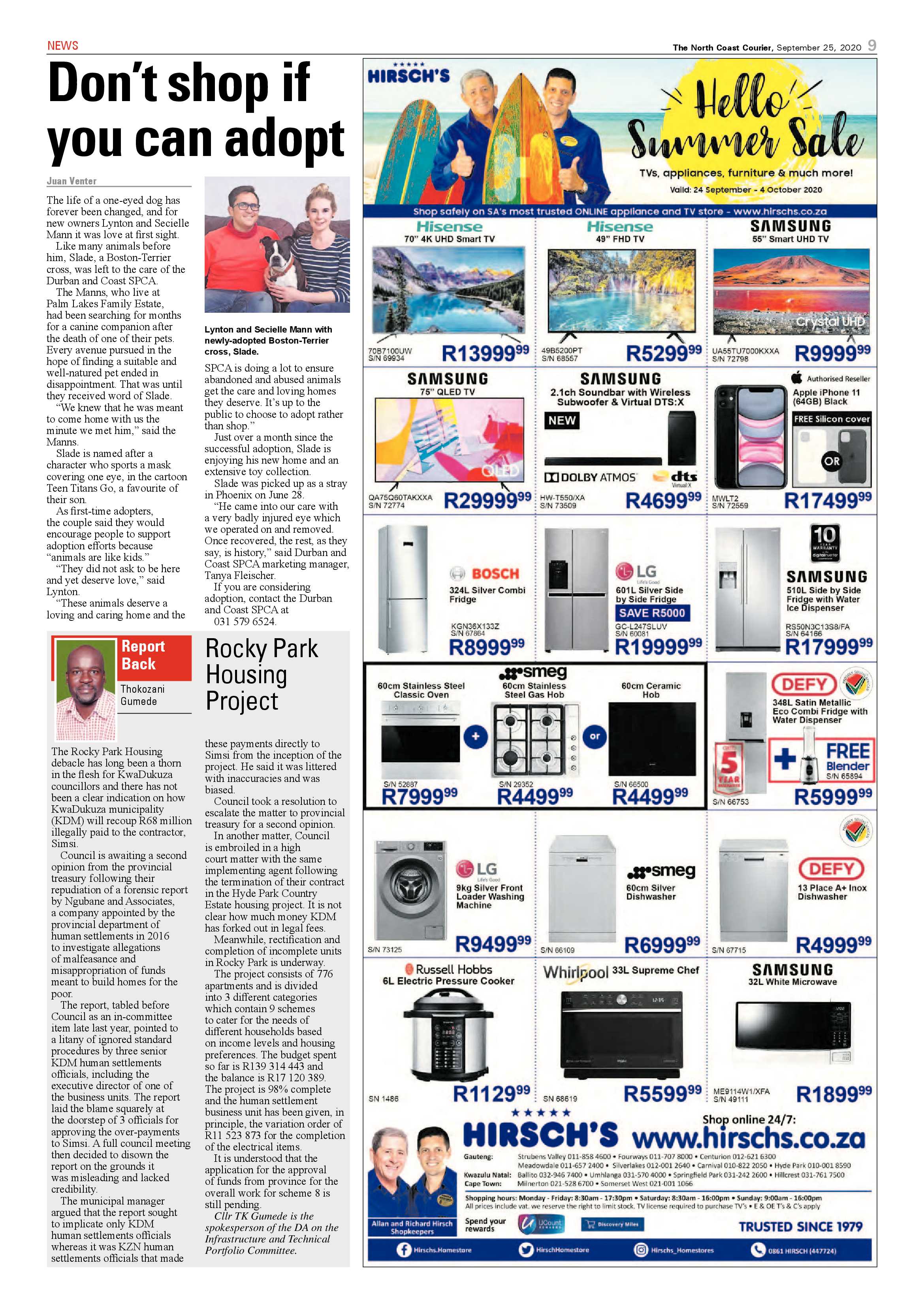 North Coast Courier 25 September 2020 page 9