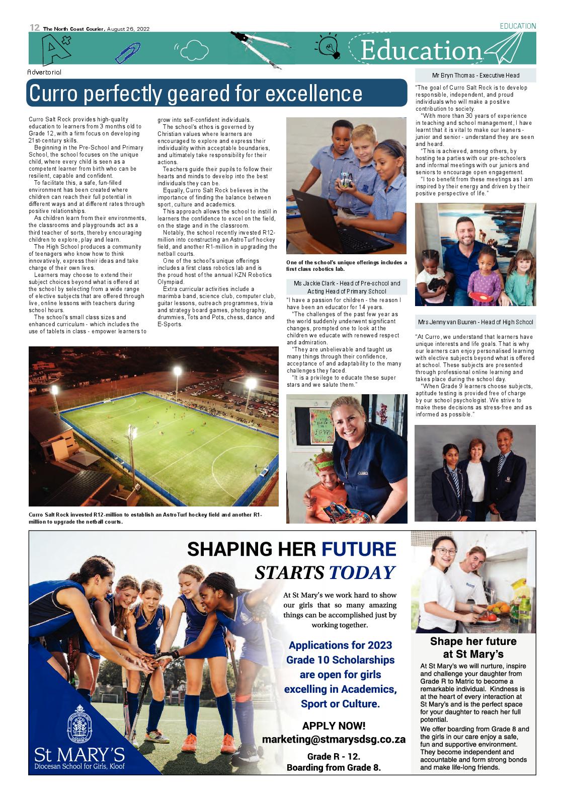 North Coast Courier 26 August 2022 page 12
