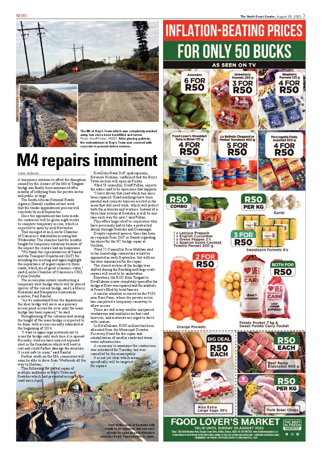North Coast Courier 26 August 2022 page 3