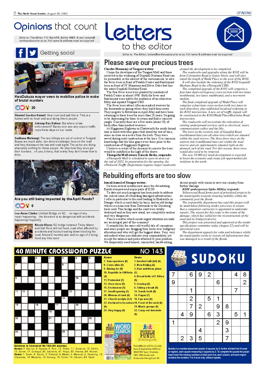 North Coast Courier 26 August 2022 page 8