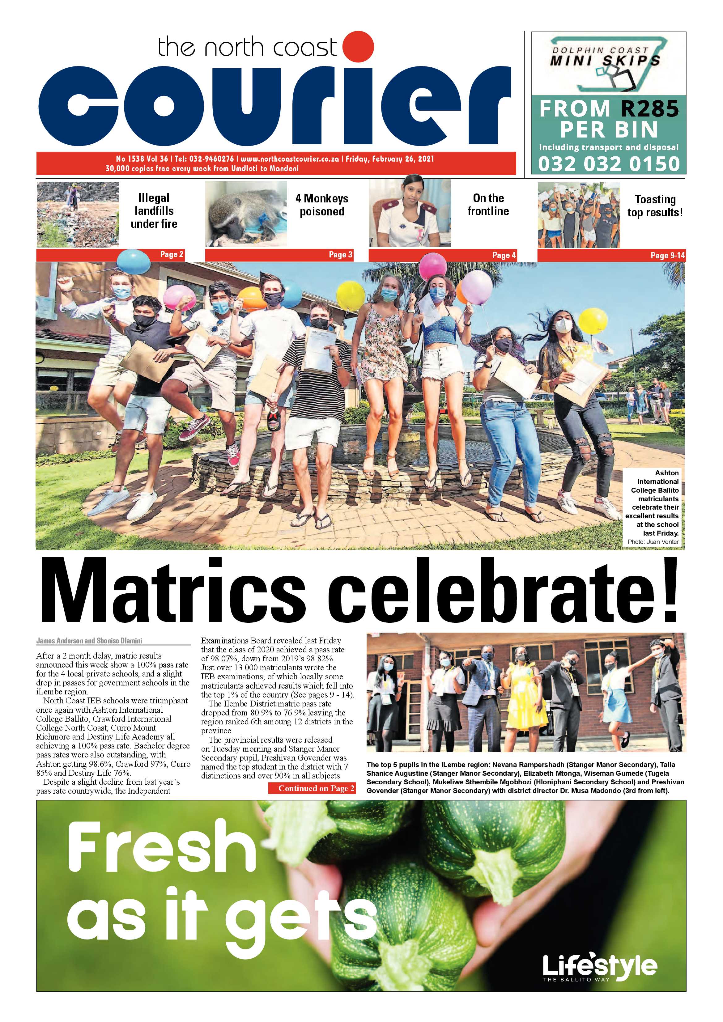 North Coast Courier 26 February 2021 page 1