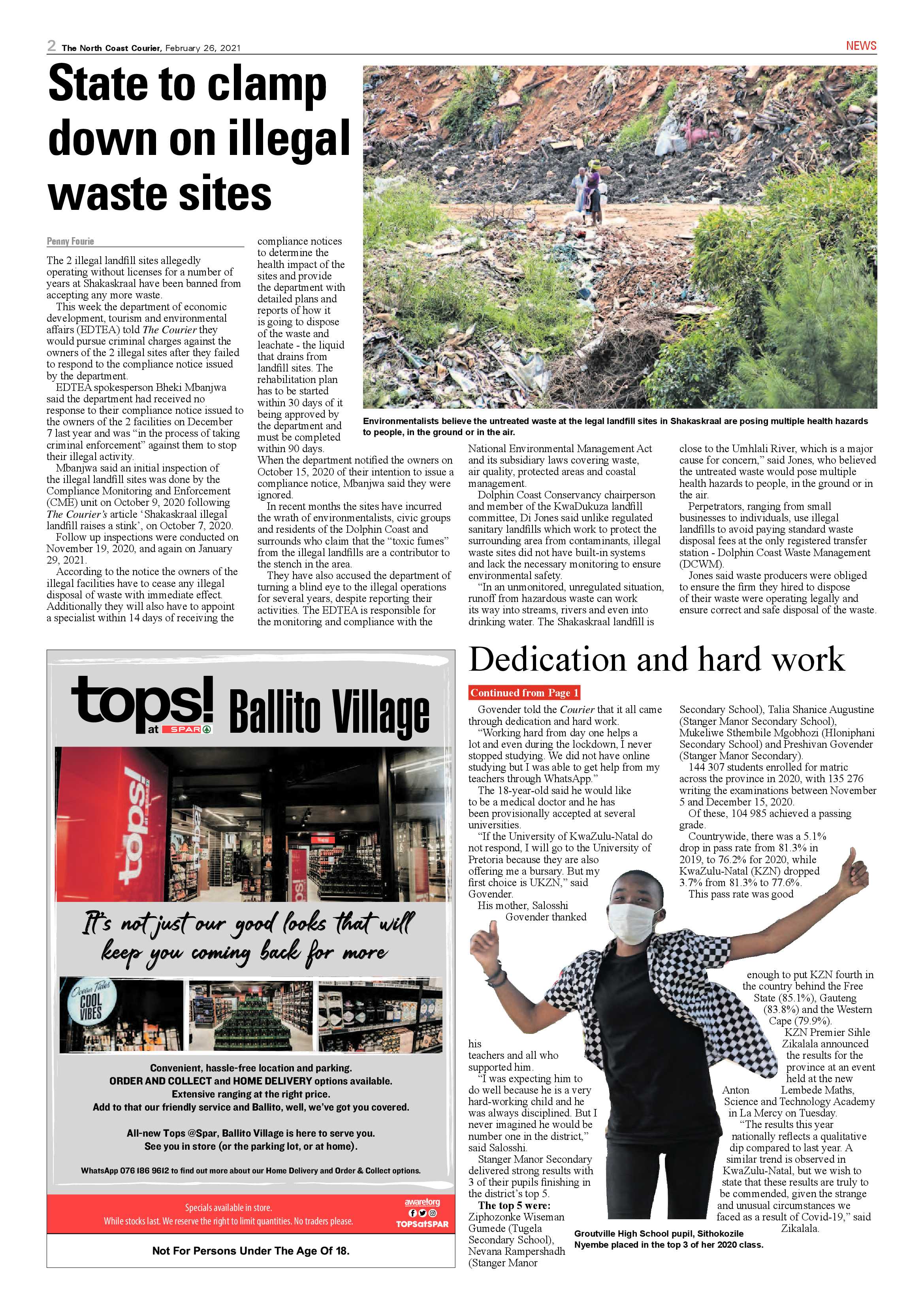 North Coast Courier 26 February 2021 page 2