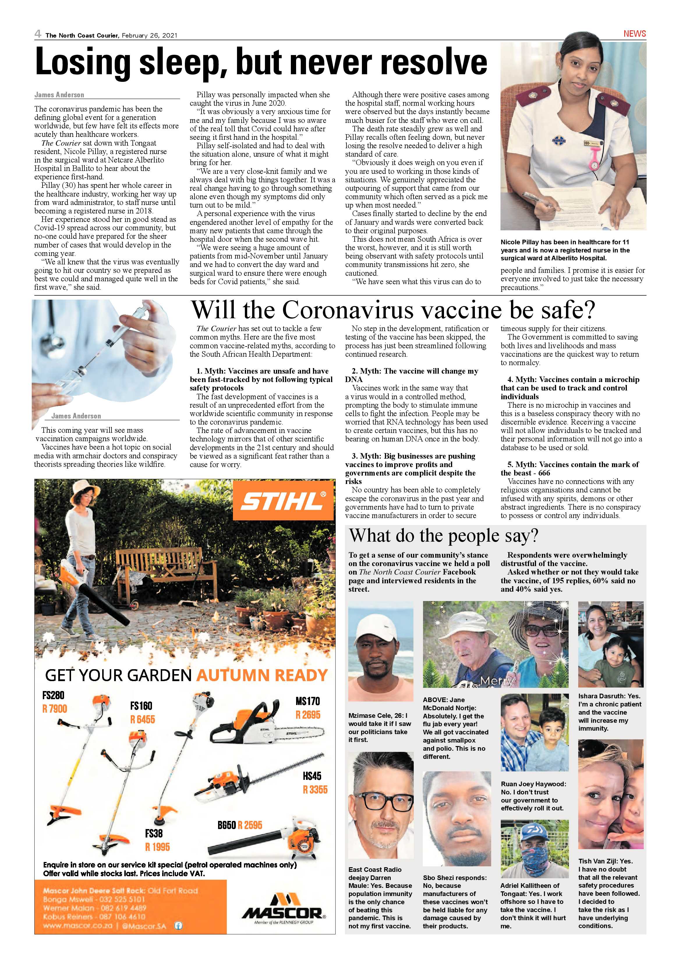 North Coast Courier 26 February 2021 page 4