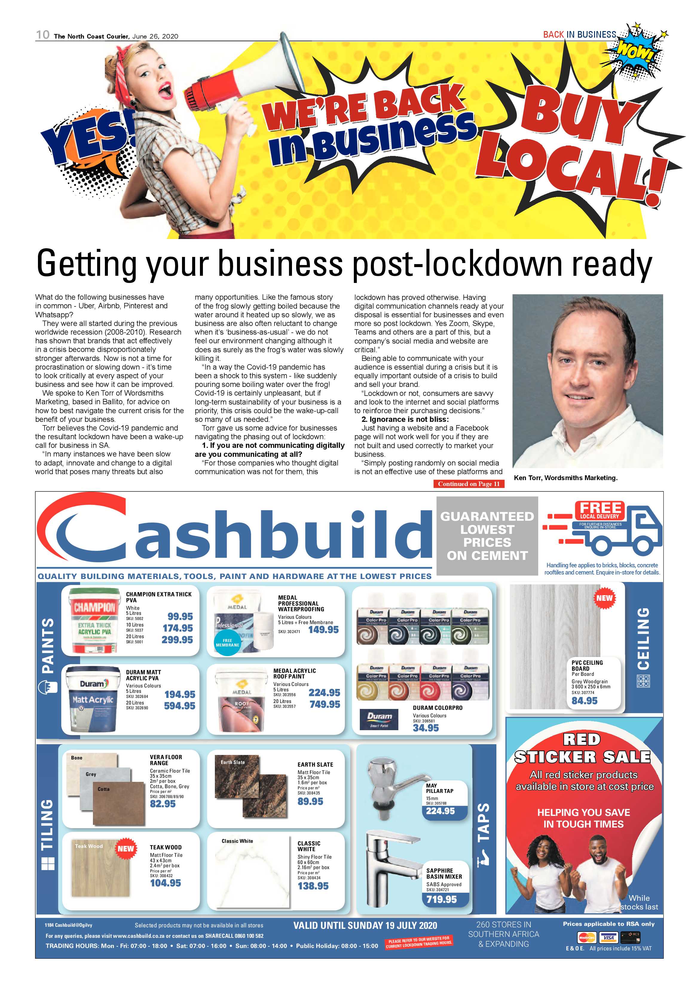 North Coast Courier 26 June 2020 page 10