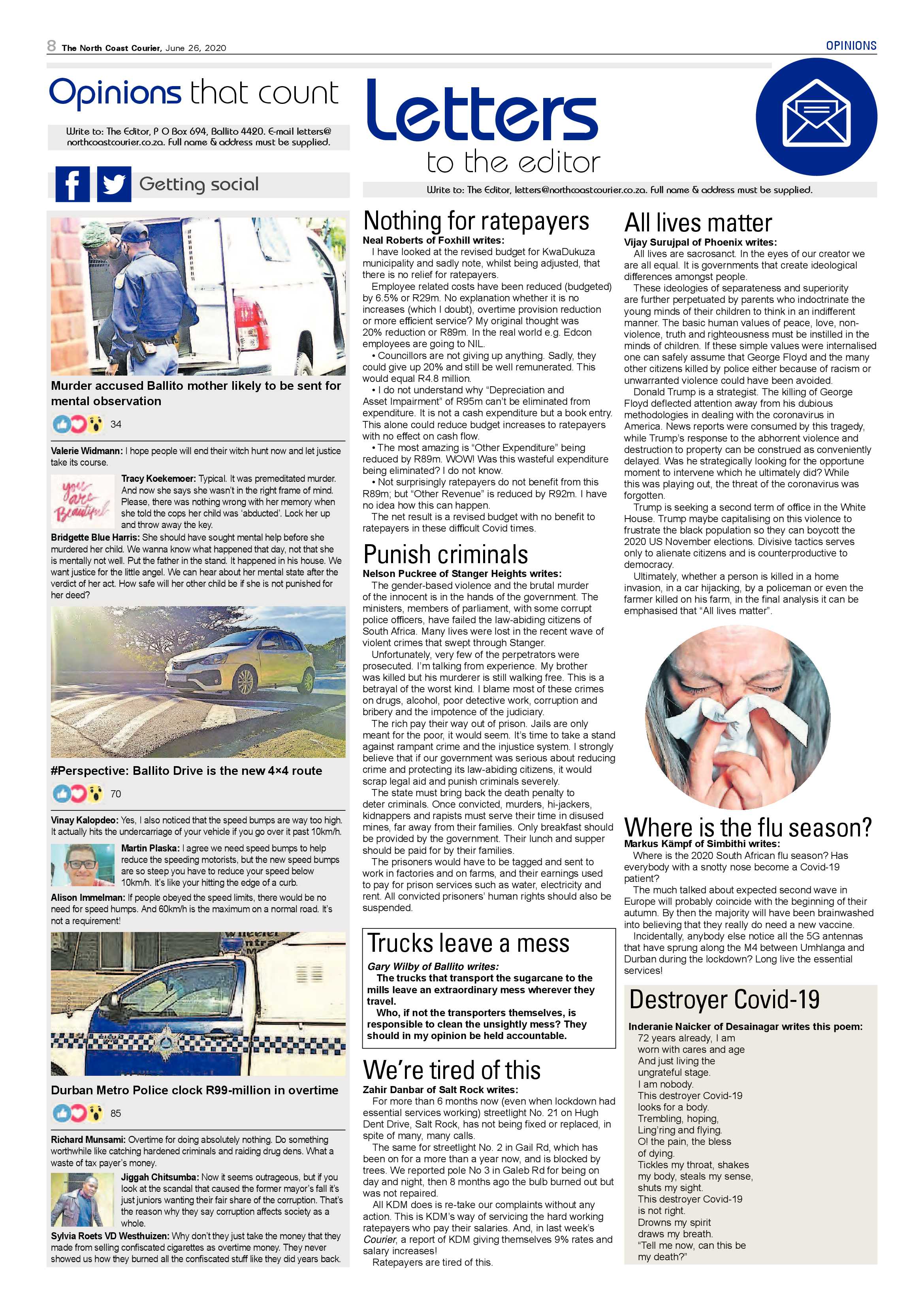North Coast Courier 26 June 2020 page 8