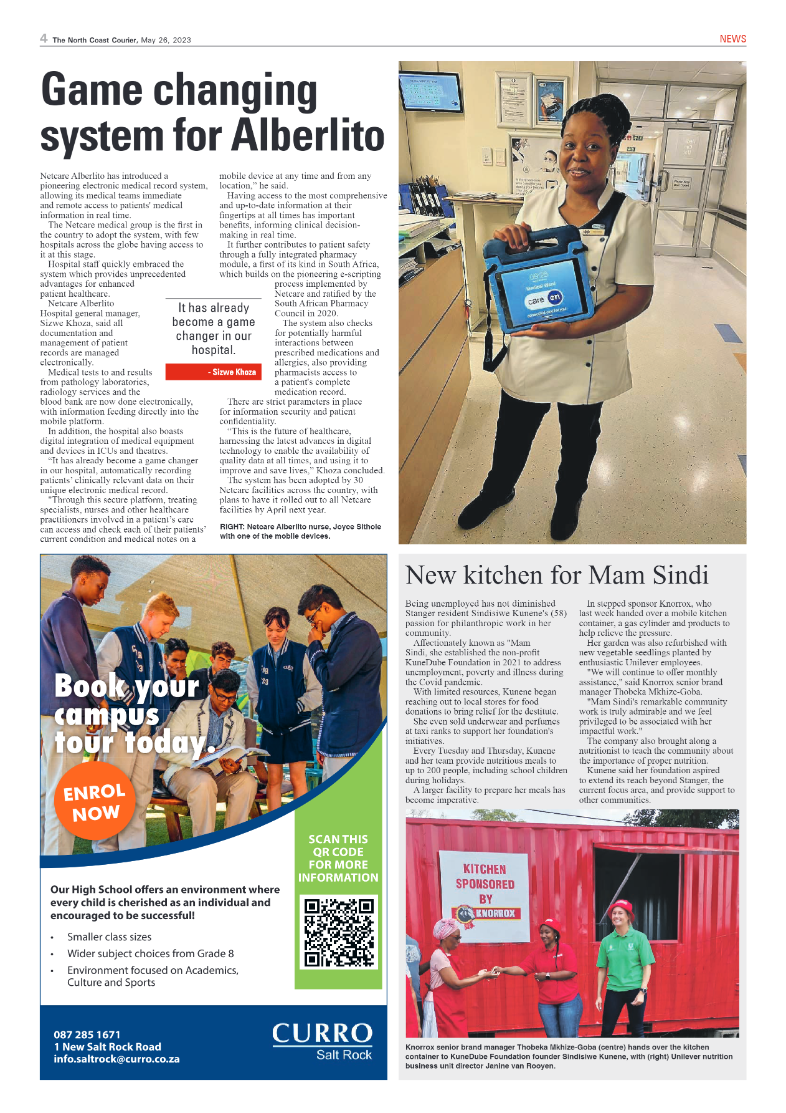 North Coast Courier 26 May 2023 page 4