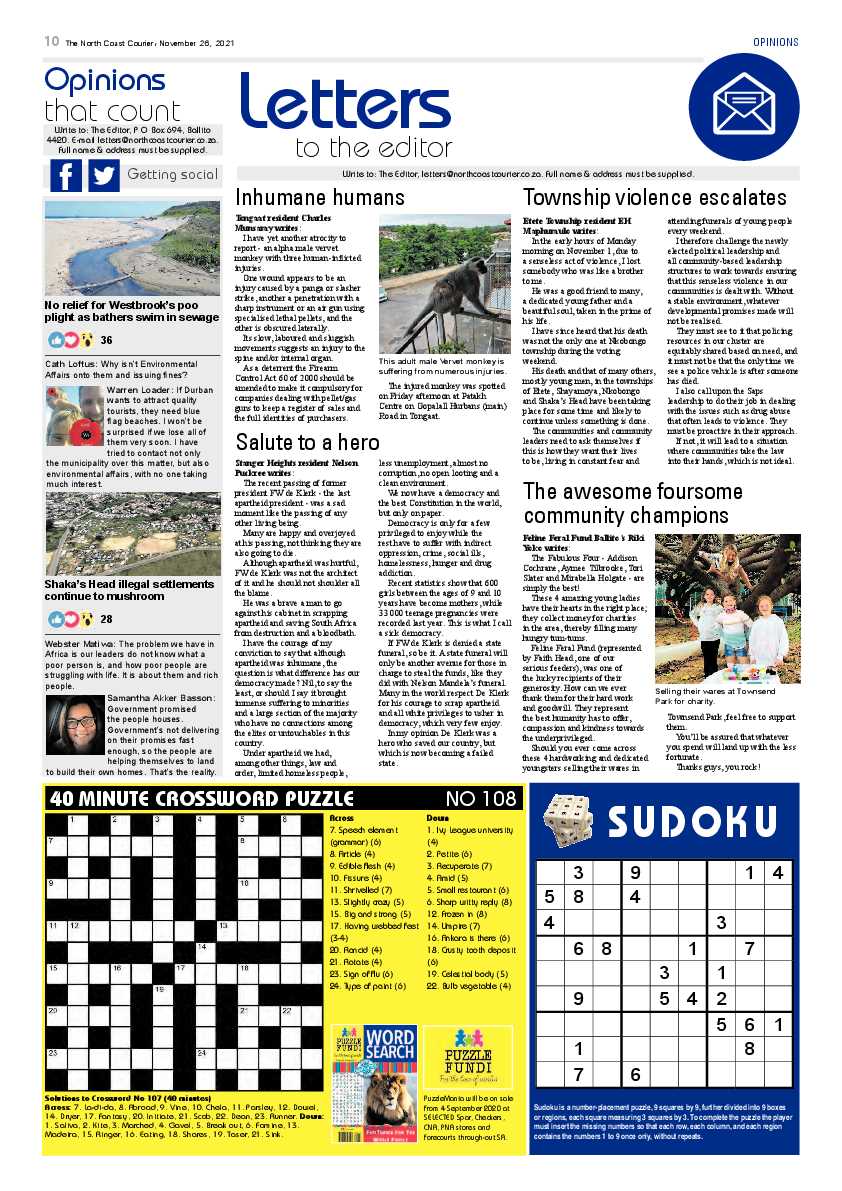 North Coast Courier 26 November 2021 page 10