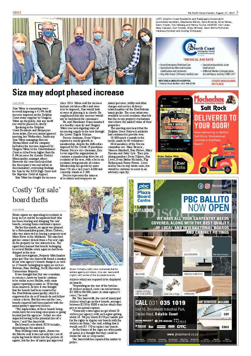 North Coast Courier 27 August 2021 page 3