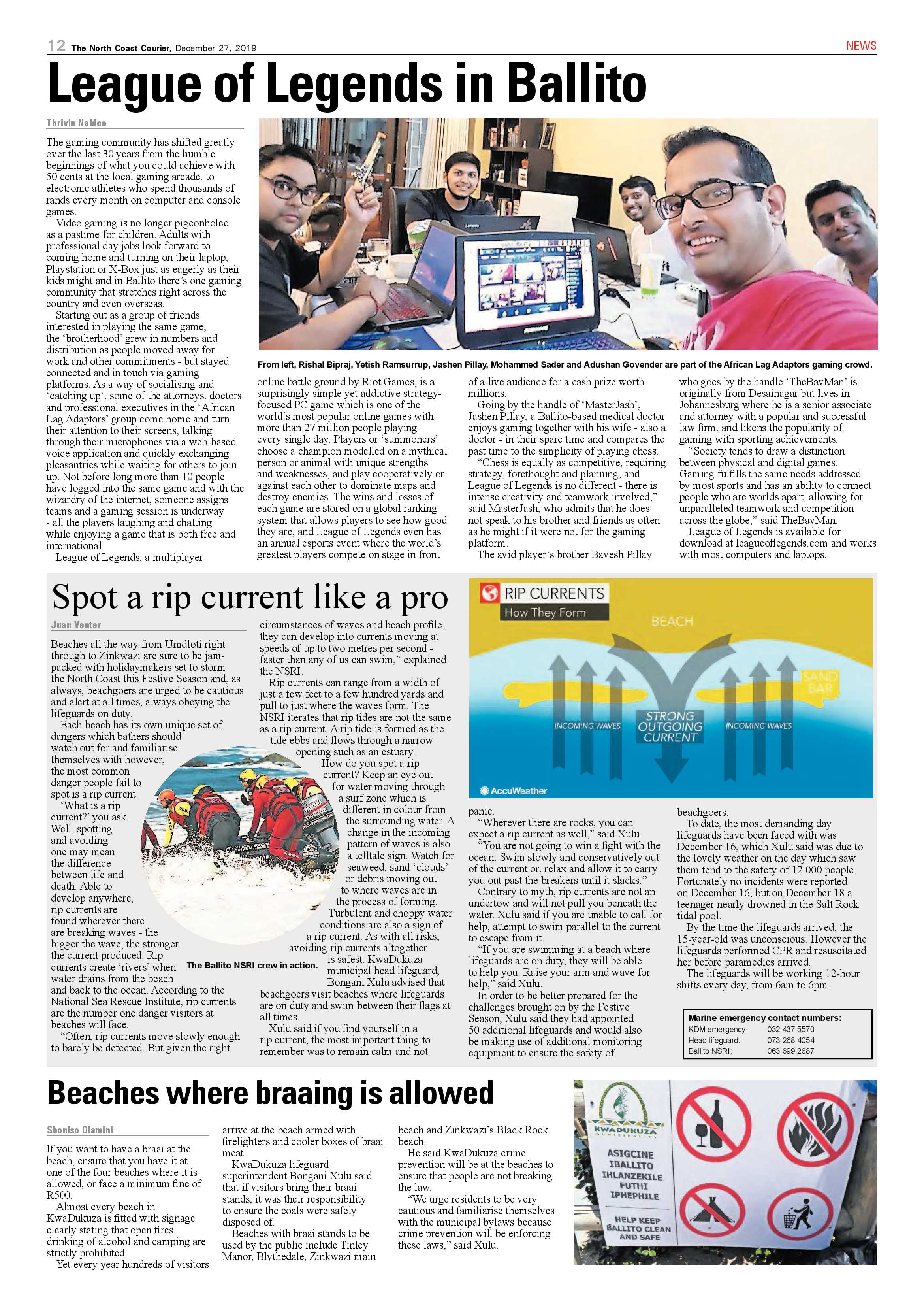 North Coast Courier 27 December 2019 page 12