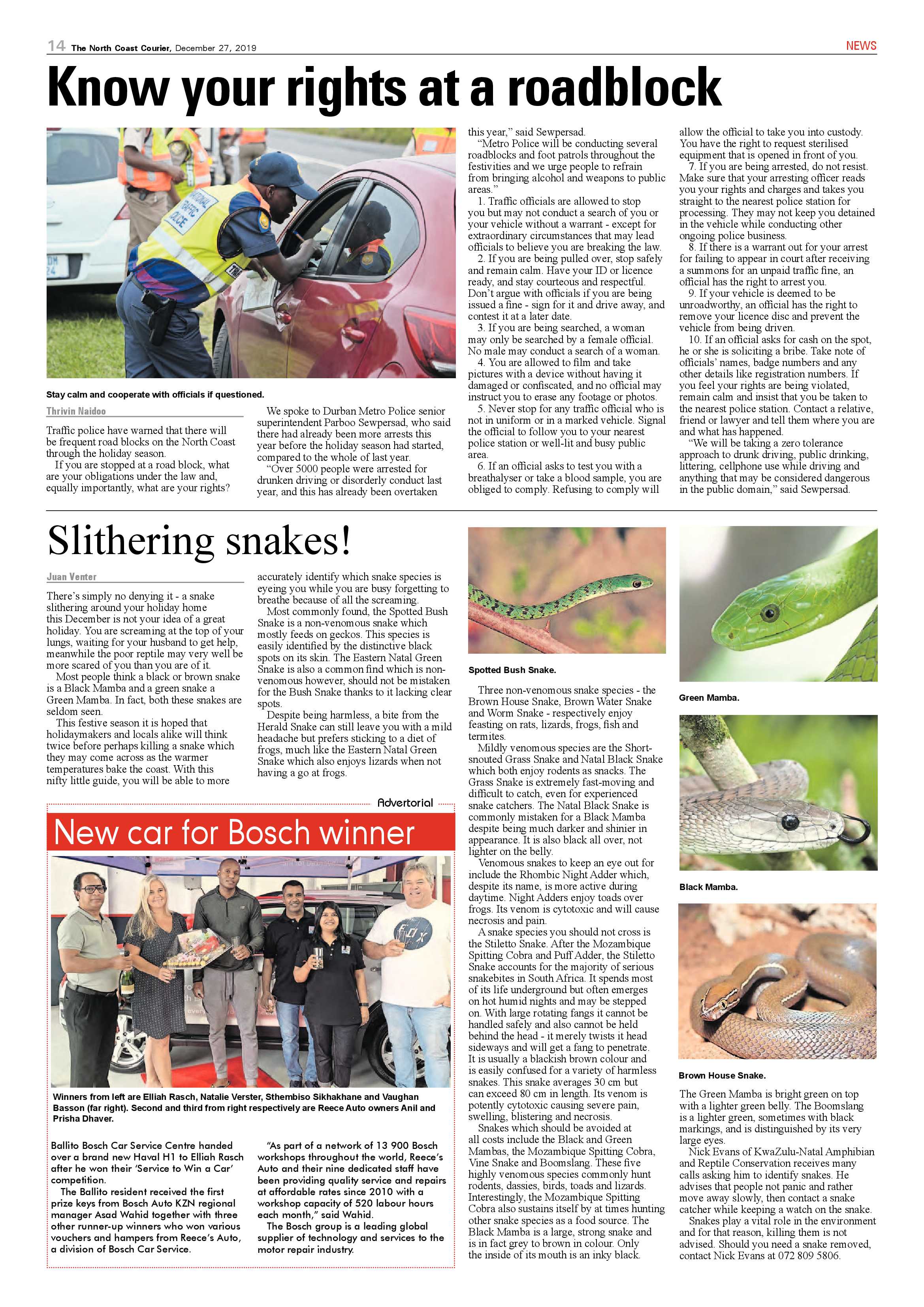 North Coast Courier 27 December 2019 page 14