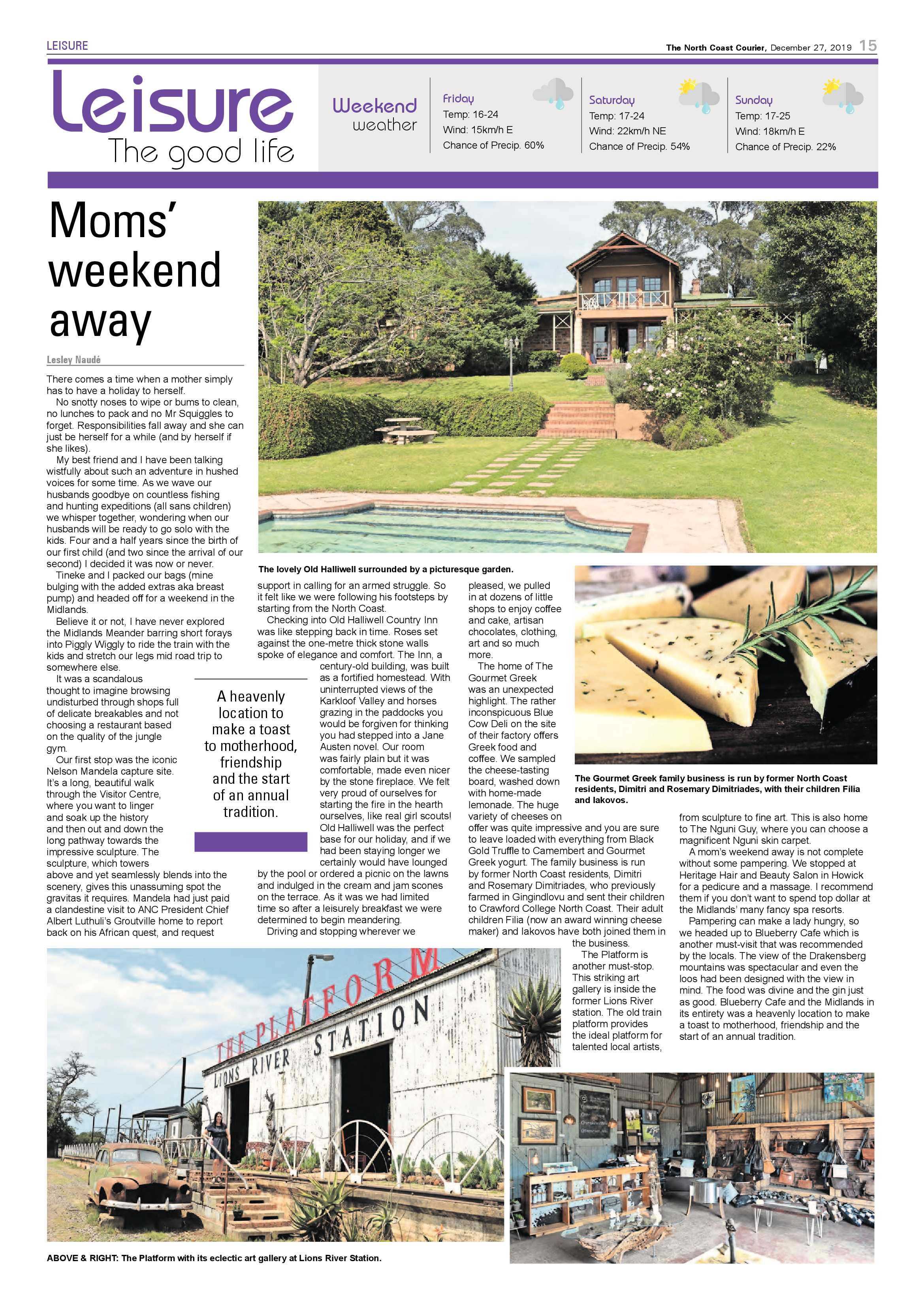 North Coast Courier 27 December 2019 page 15
