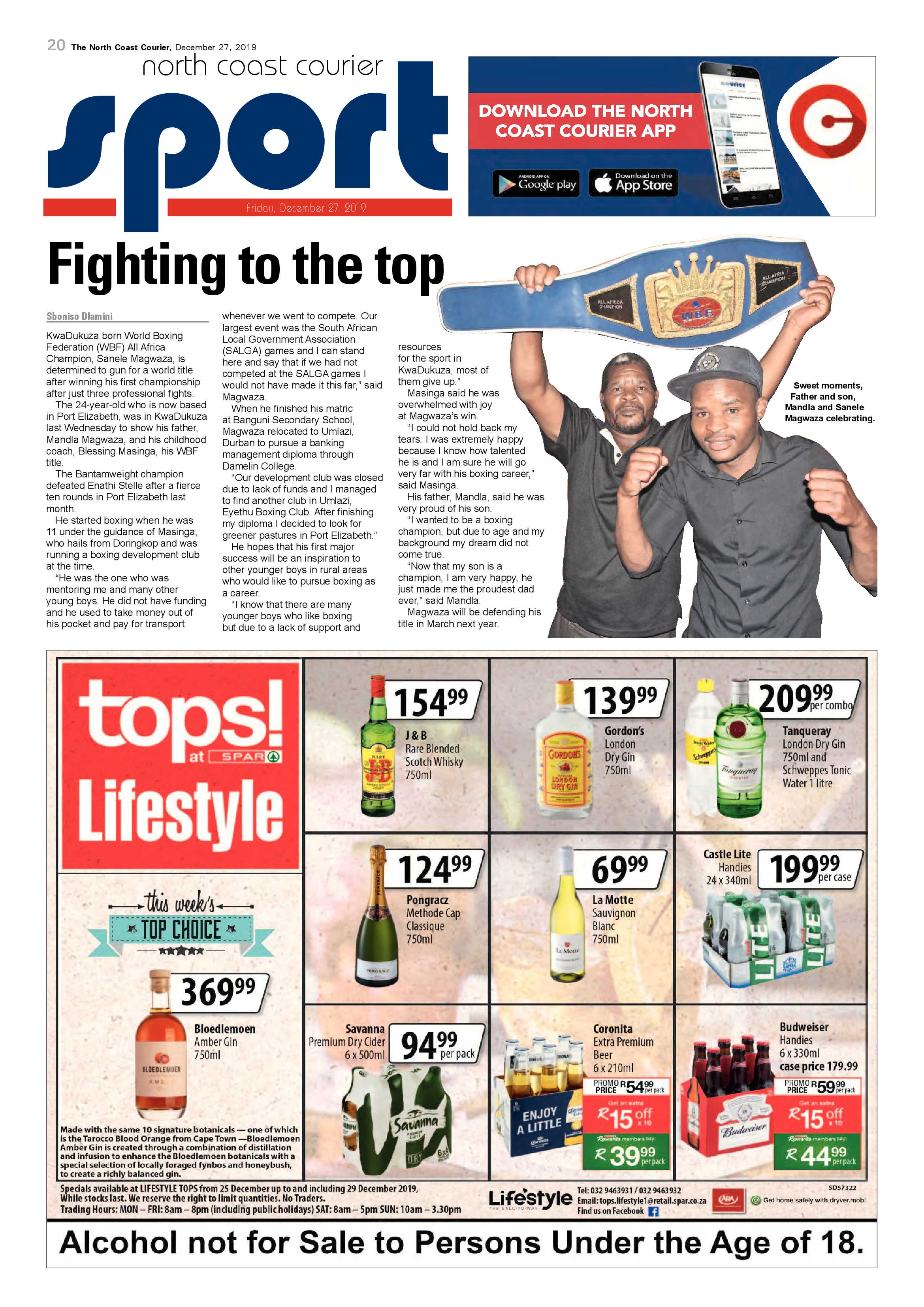 North Coast Courier 27 December 2019 page 20