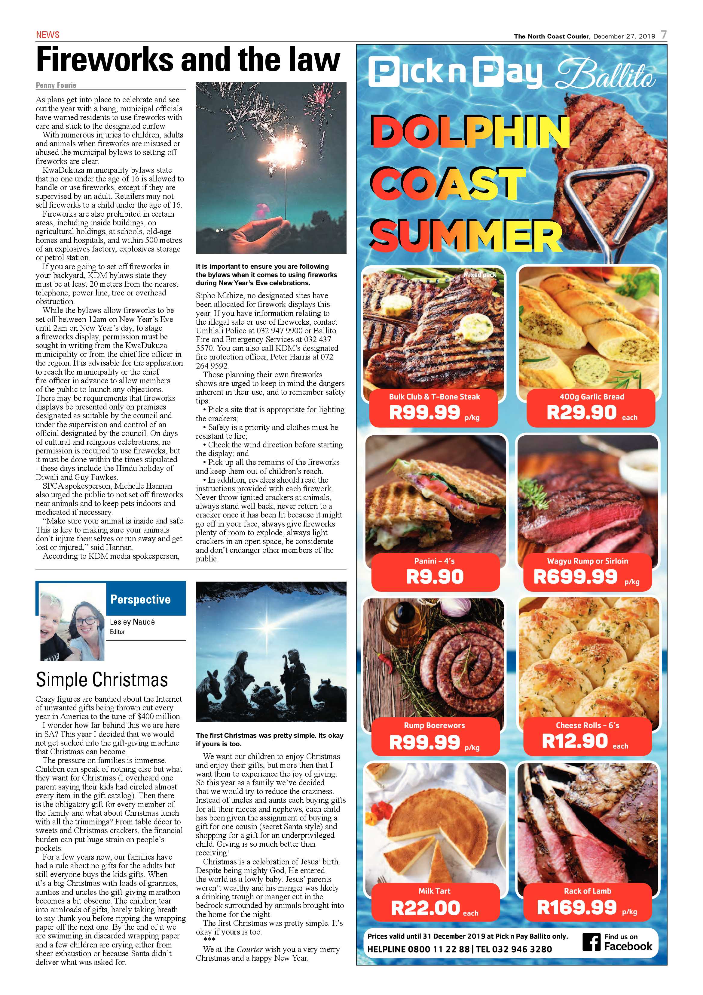 North Coast Courier 27 December 2019 page 7