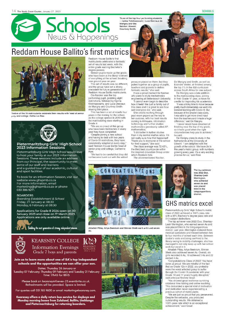 North Coast Courier 27 January 2023 page 14