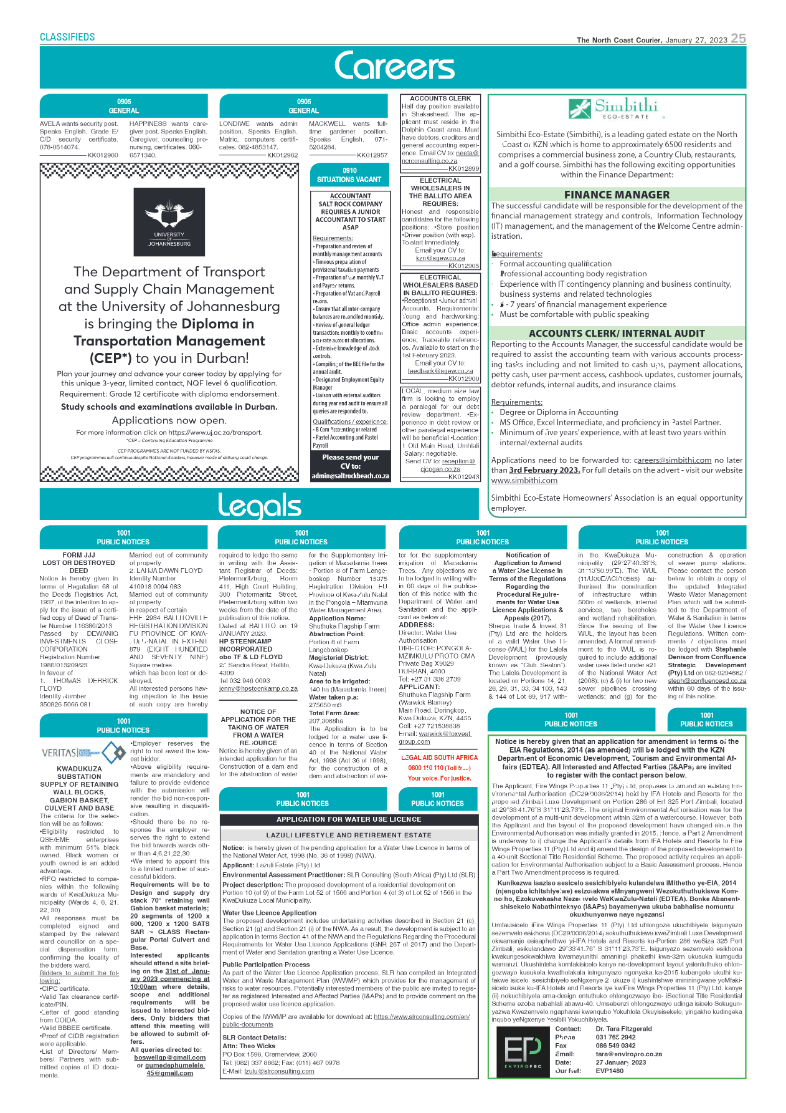 North Coast Courier 27 January 2023 page 25