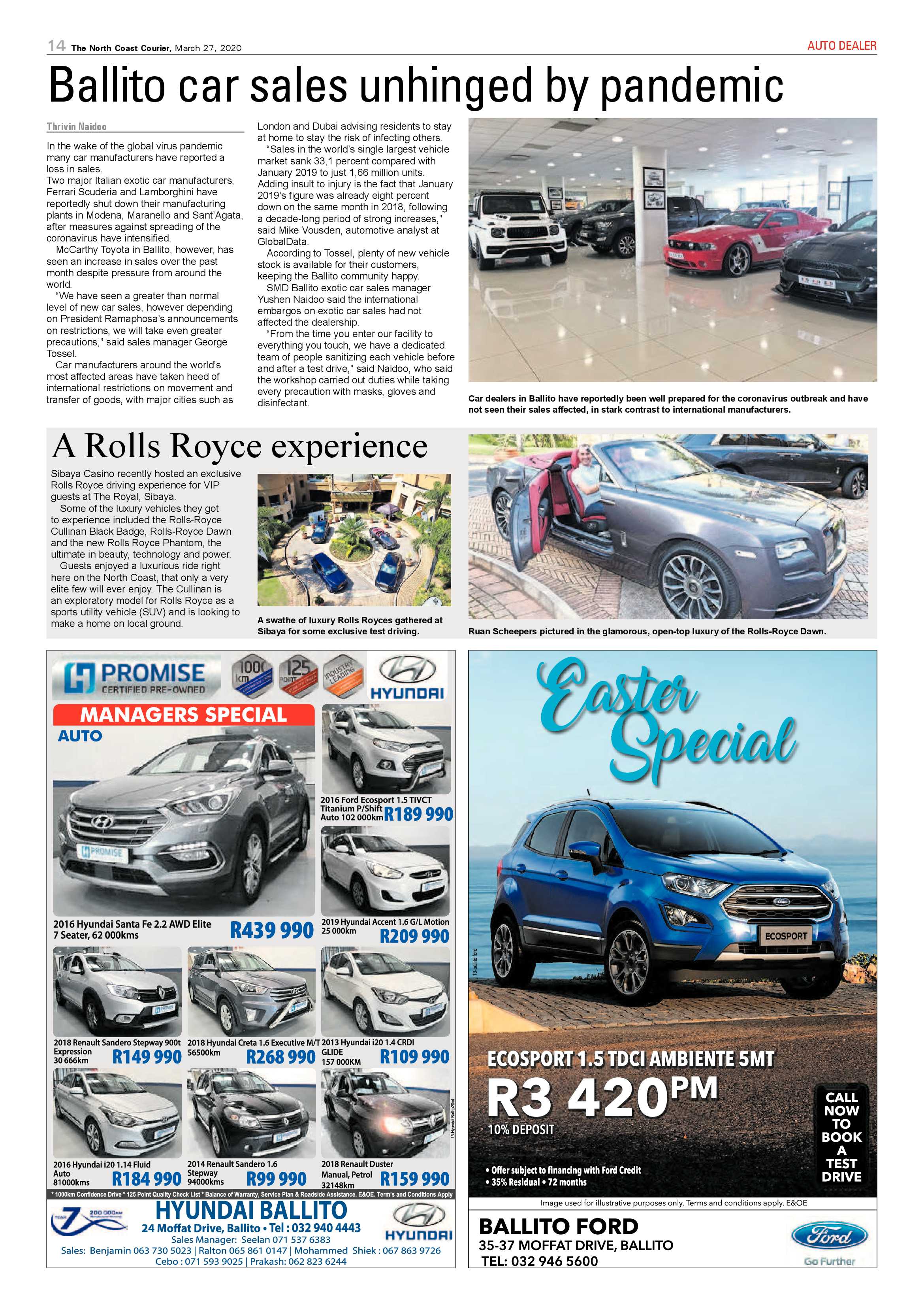 North Coast Courier 27 March 2020 page 14