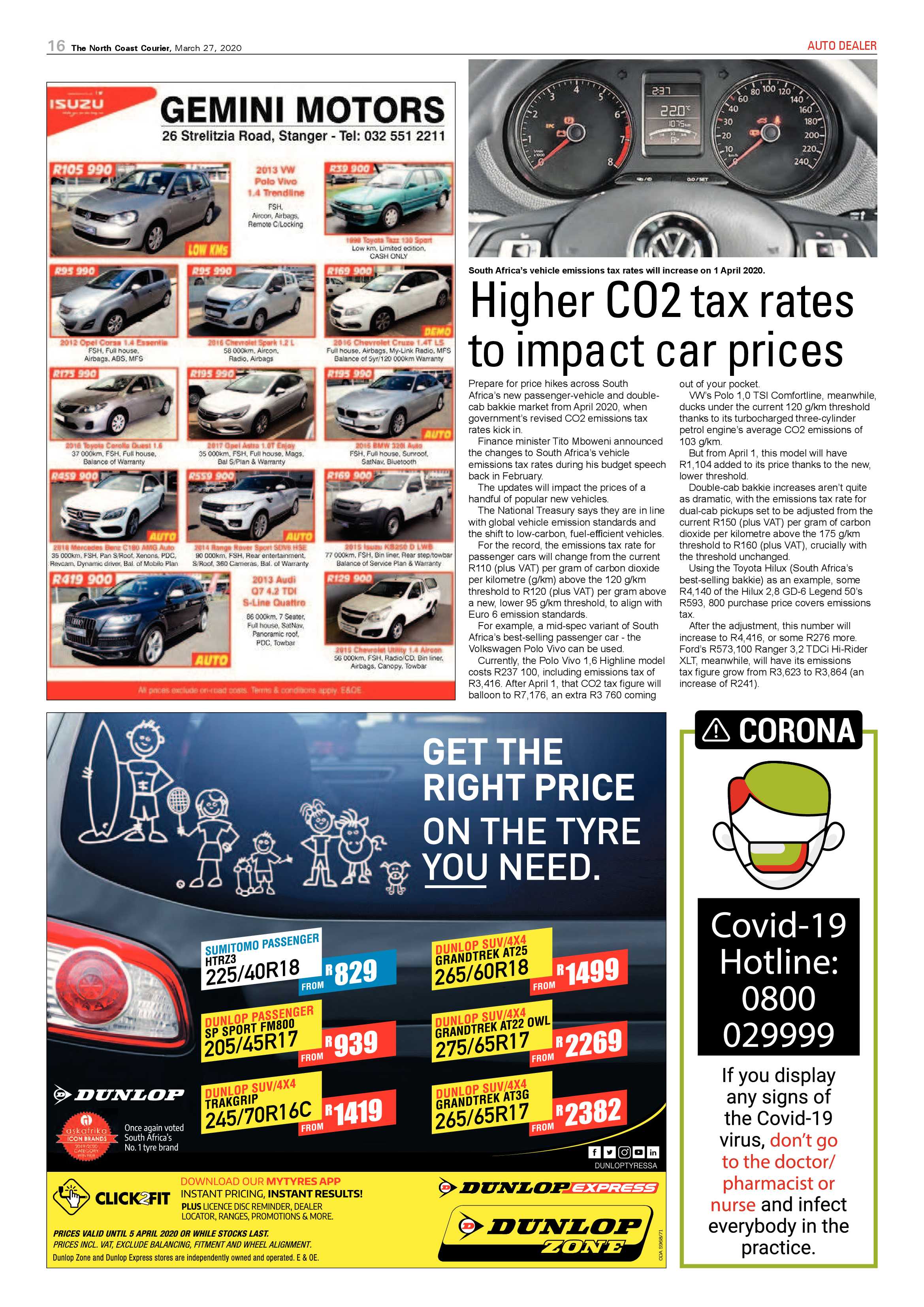 North Coast Courier 27 March 2020 page 16
