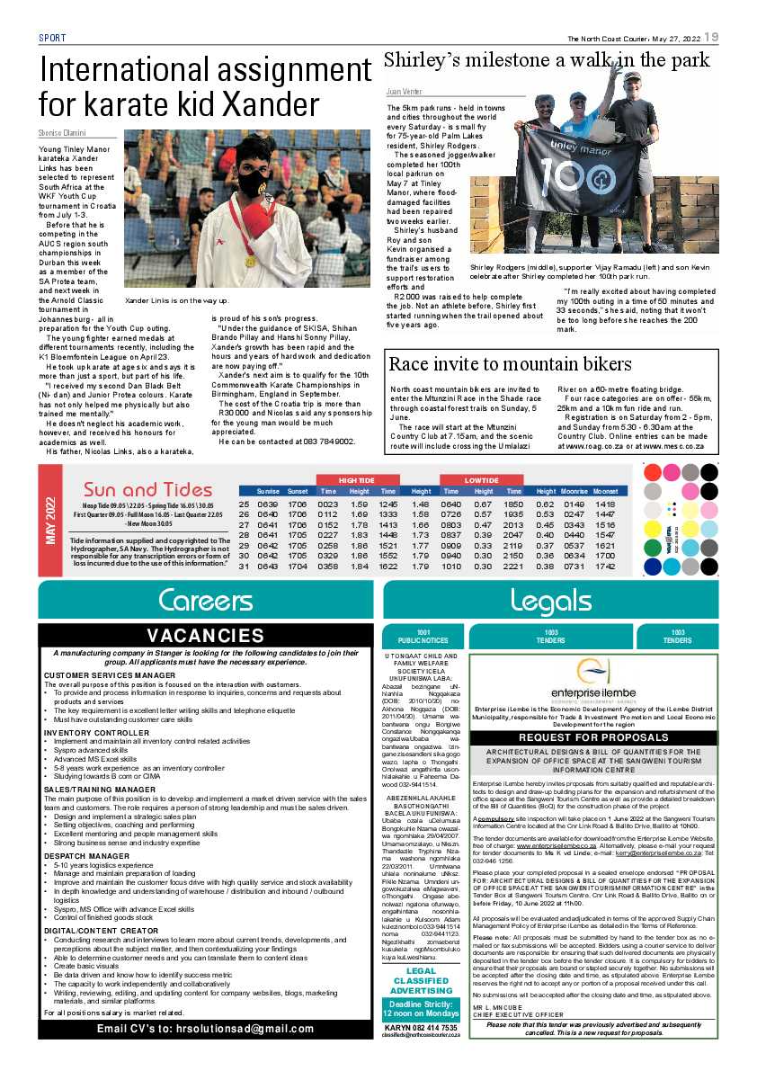 North Coast Courier 27 May 2022 page 19