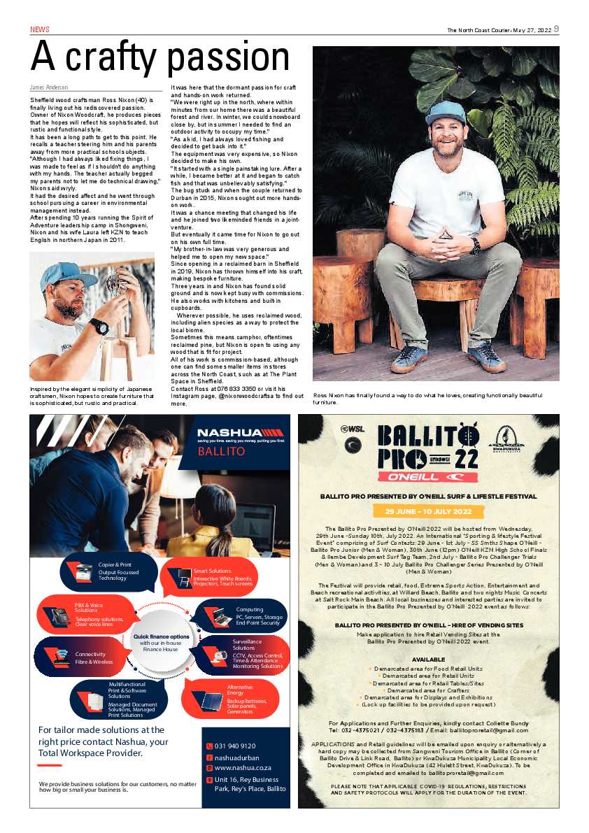 North Coast Courier 27 May 2022 page 9