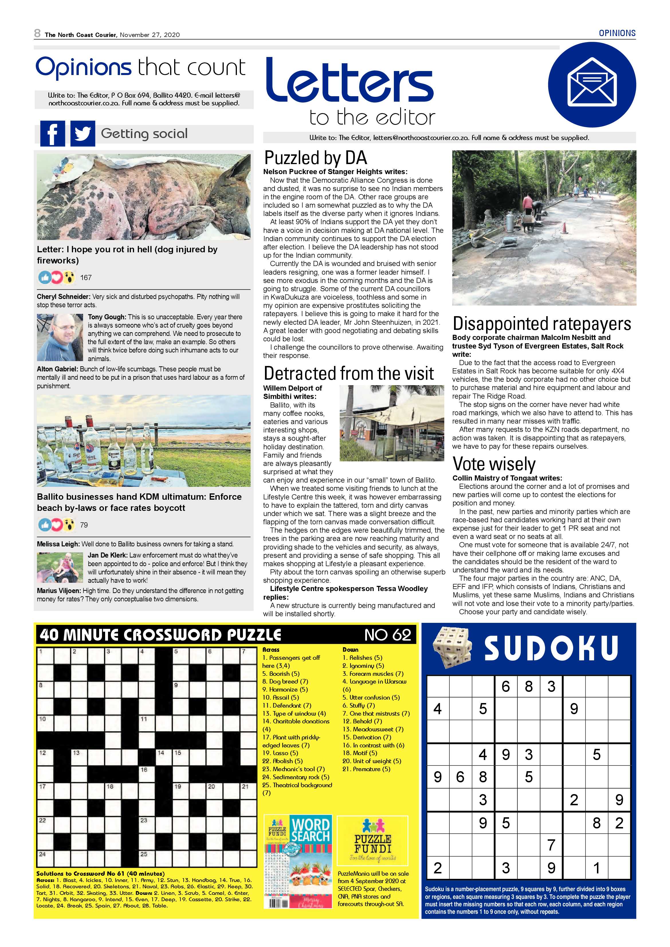 North Coast Courier 27 November 2020 page 8