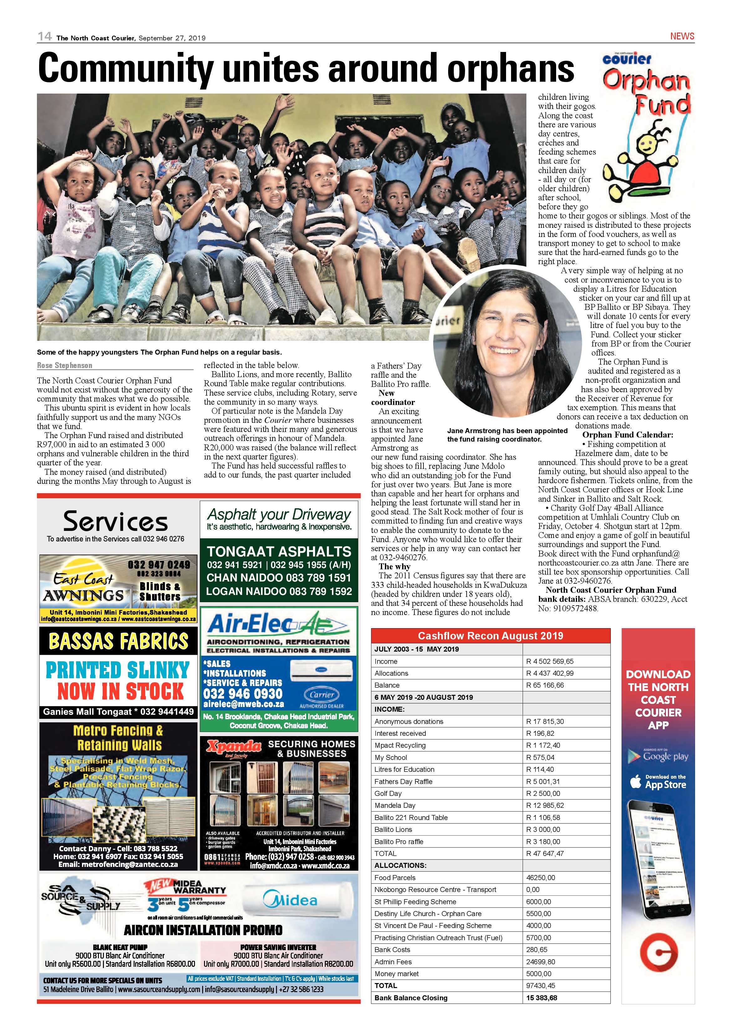 North Coast Courier 27 September 2019 page 14