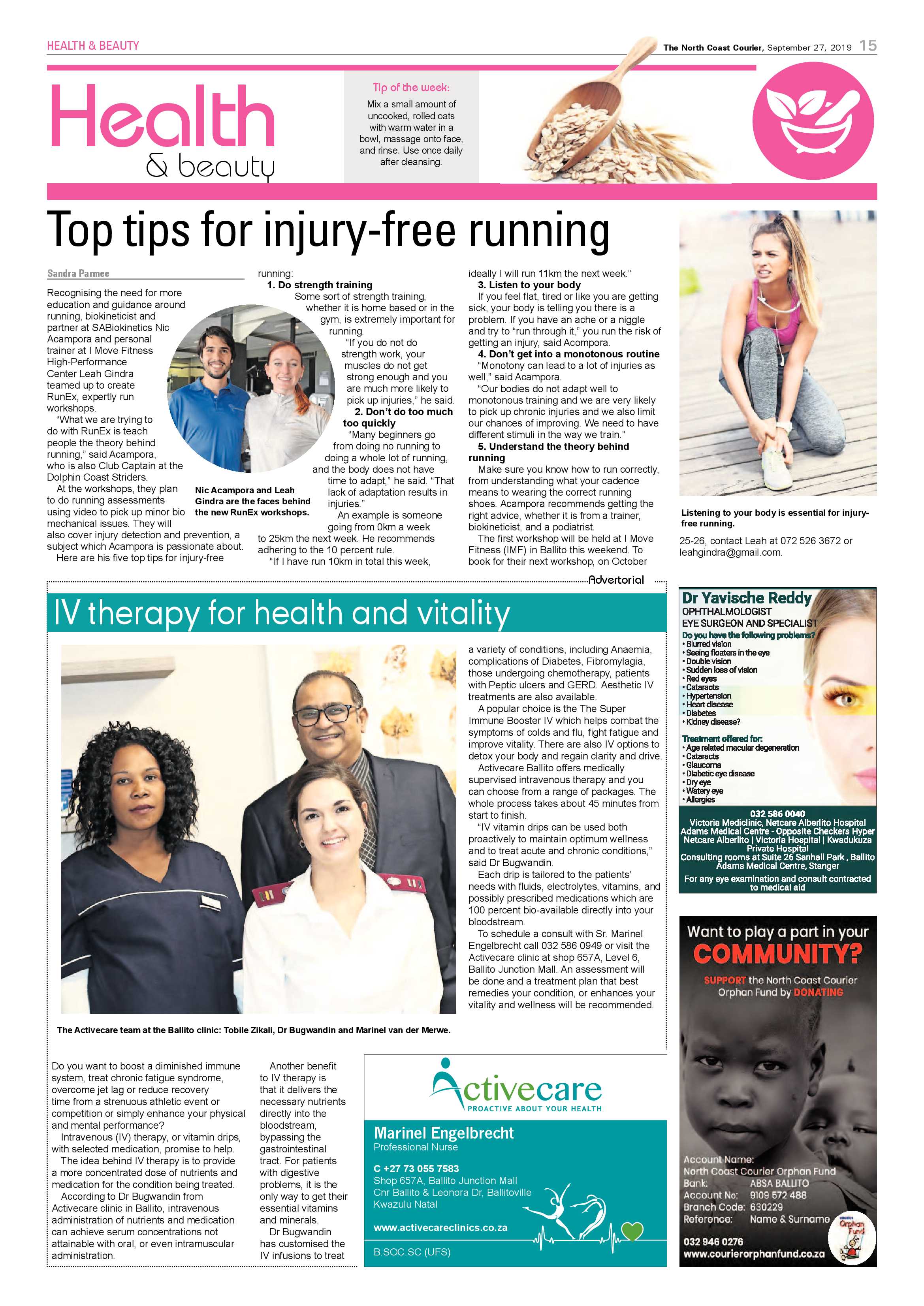 North Coast Courier 27 September 2019 page 15