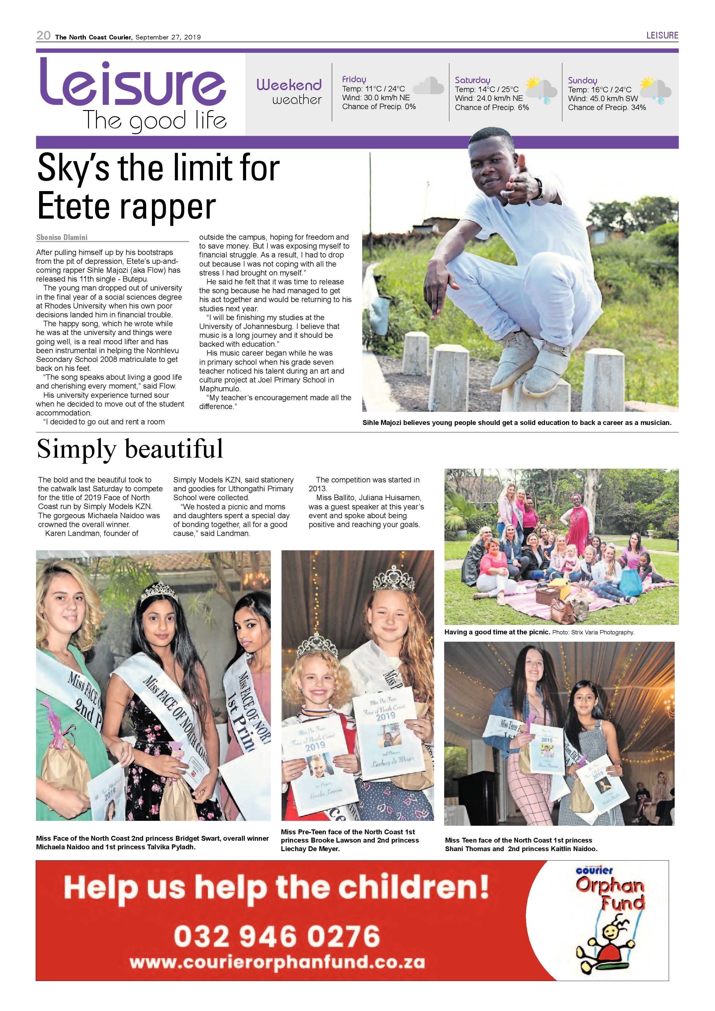 North Coast Courier 27 September 2019 page 20