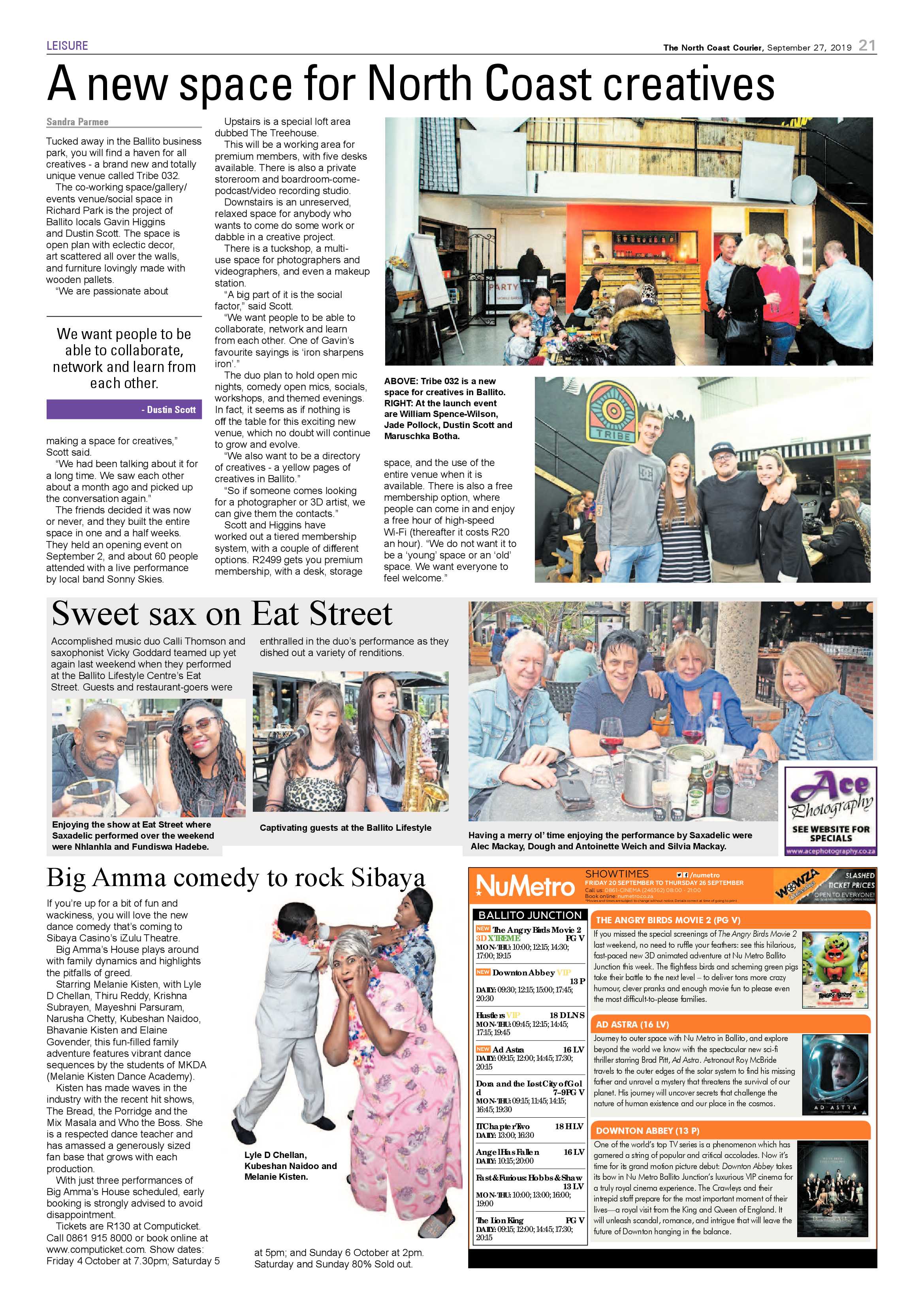 North Coast Courier 27 September 2019 page 21