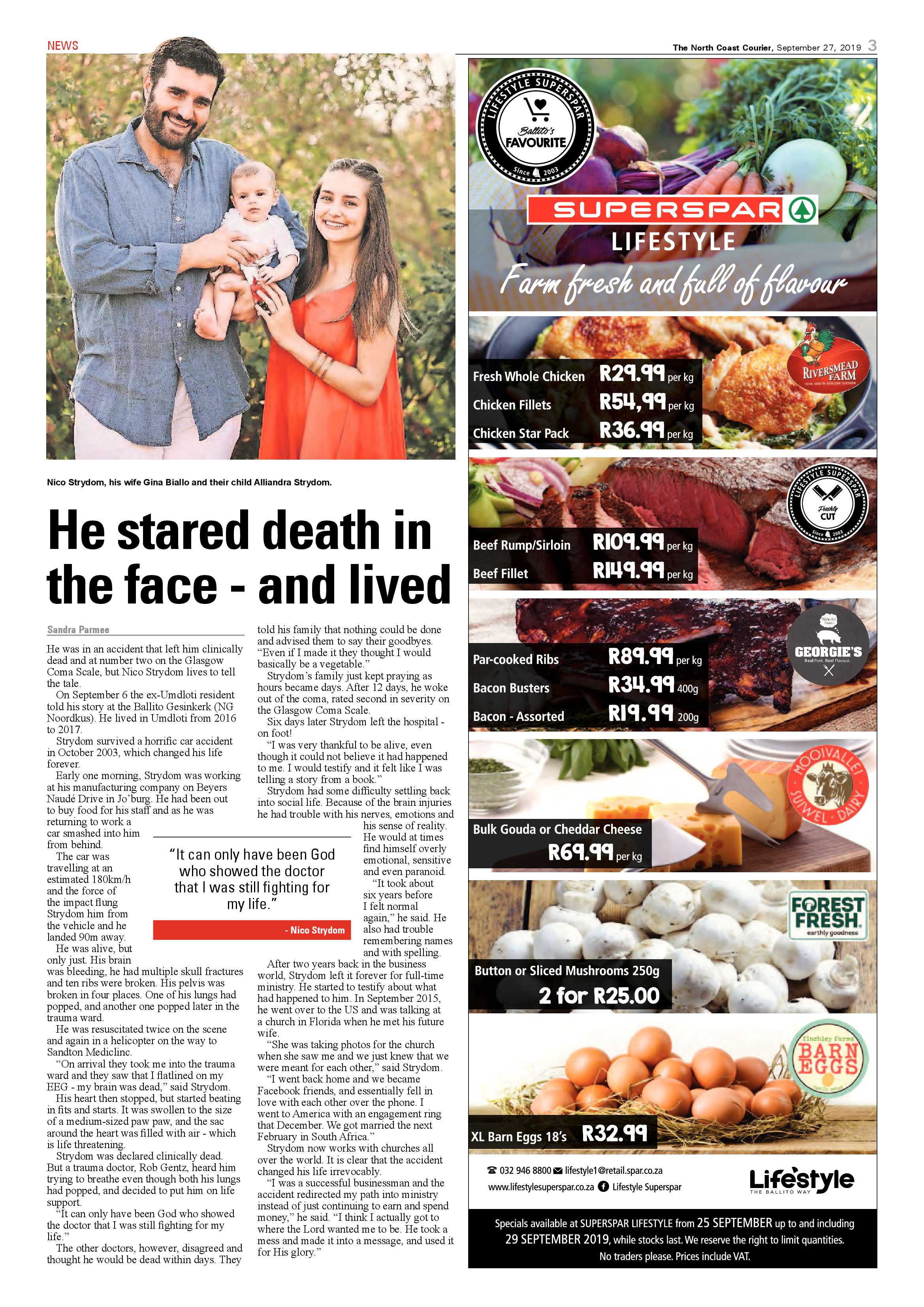 North Coast Courier 27 September 2019 page 3