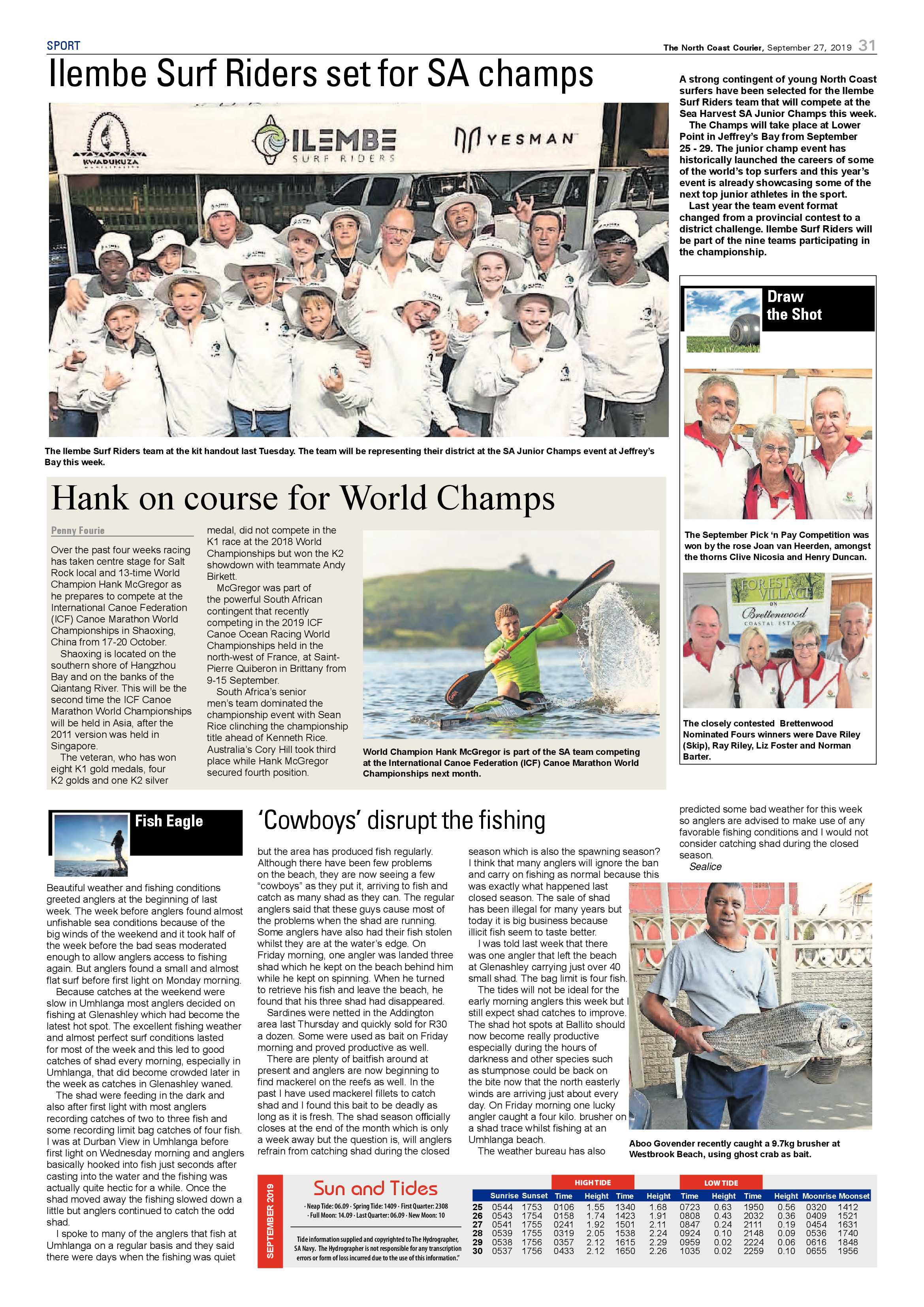 North Coast Courier 27 September 2019 page 31
