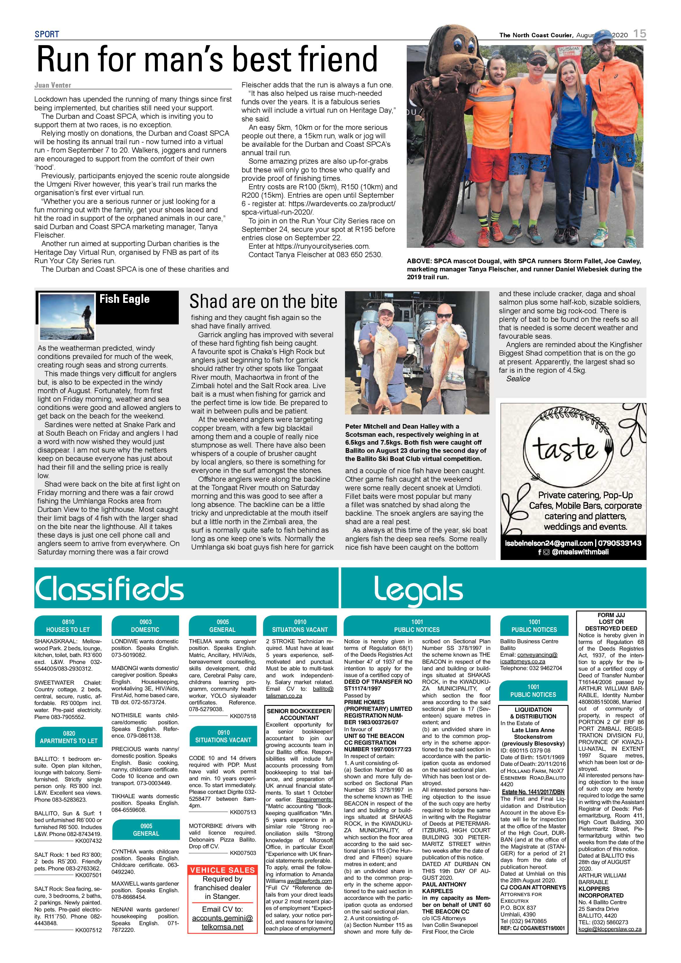 North Coast Courier 28 August 2020 page 15